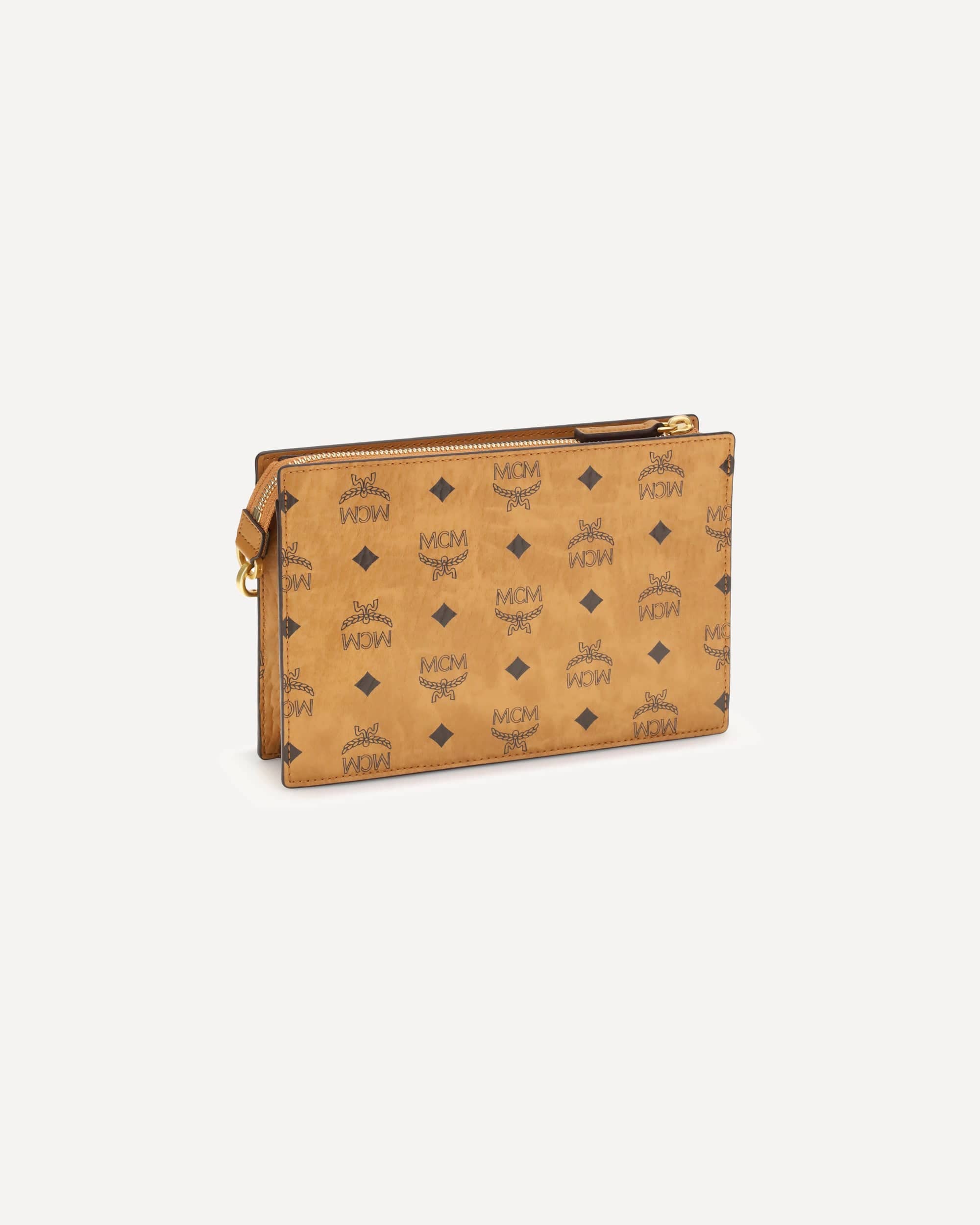 MCM Aren Canvas Shoulder Bag