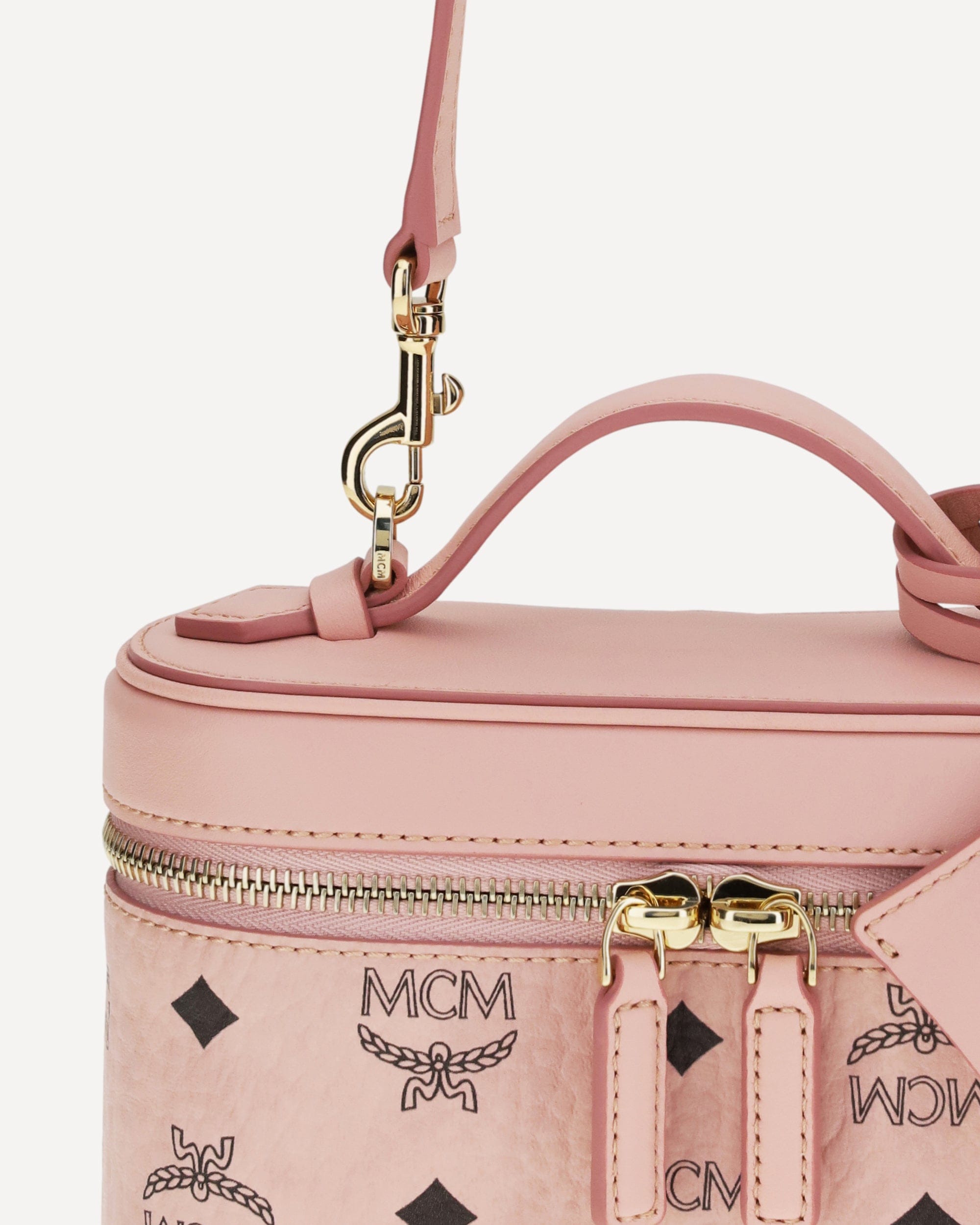 MCM Aren Handbag Visetos Coated Canvas