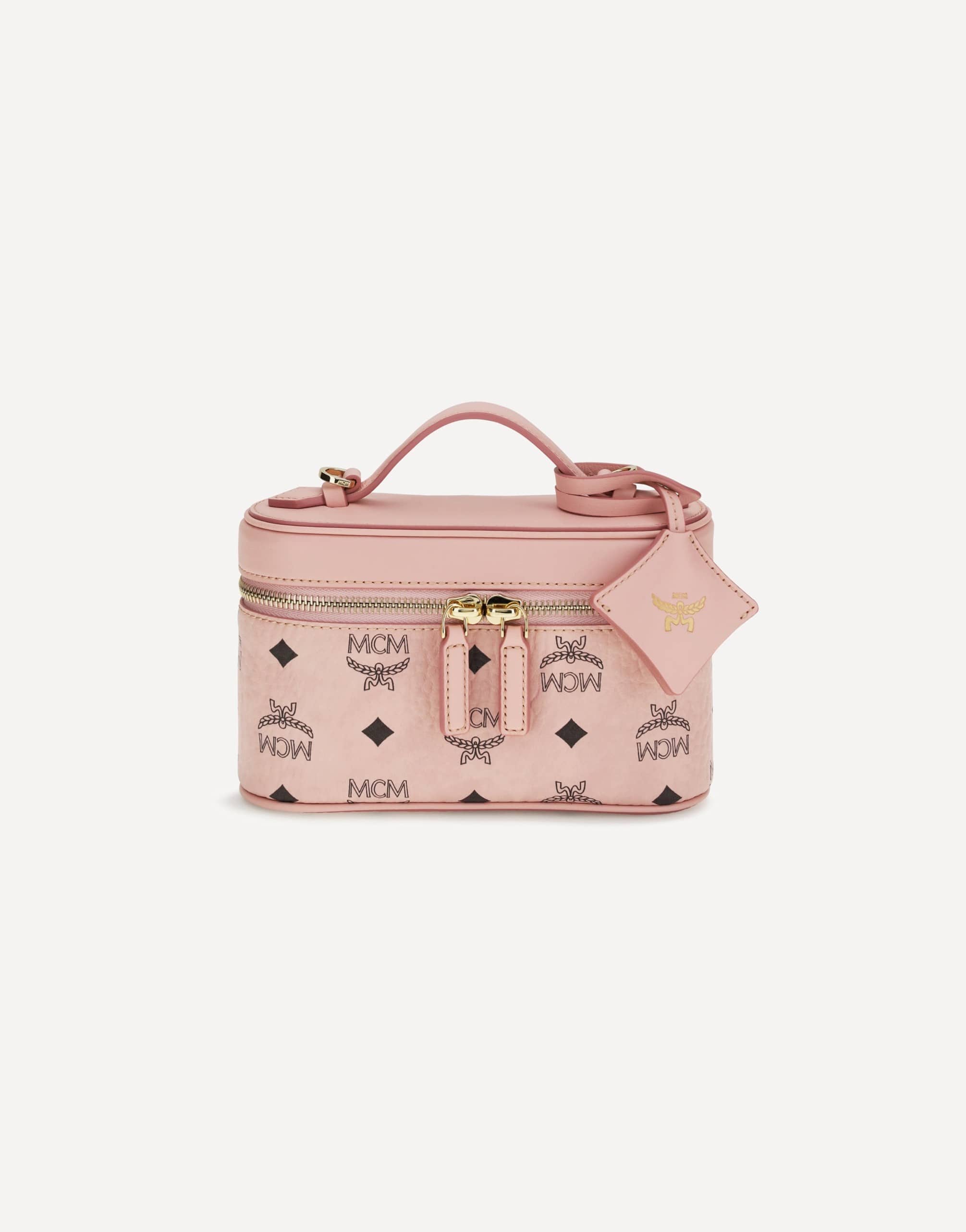 MCM Aren Handbag Visetos Coated Canvas