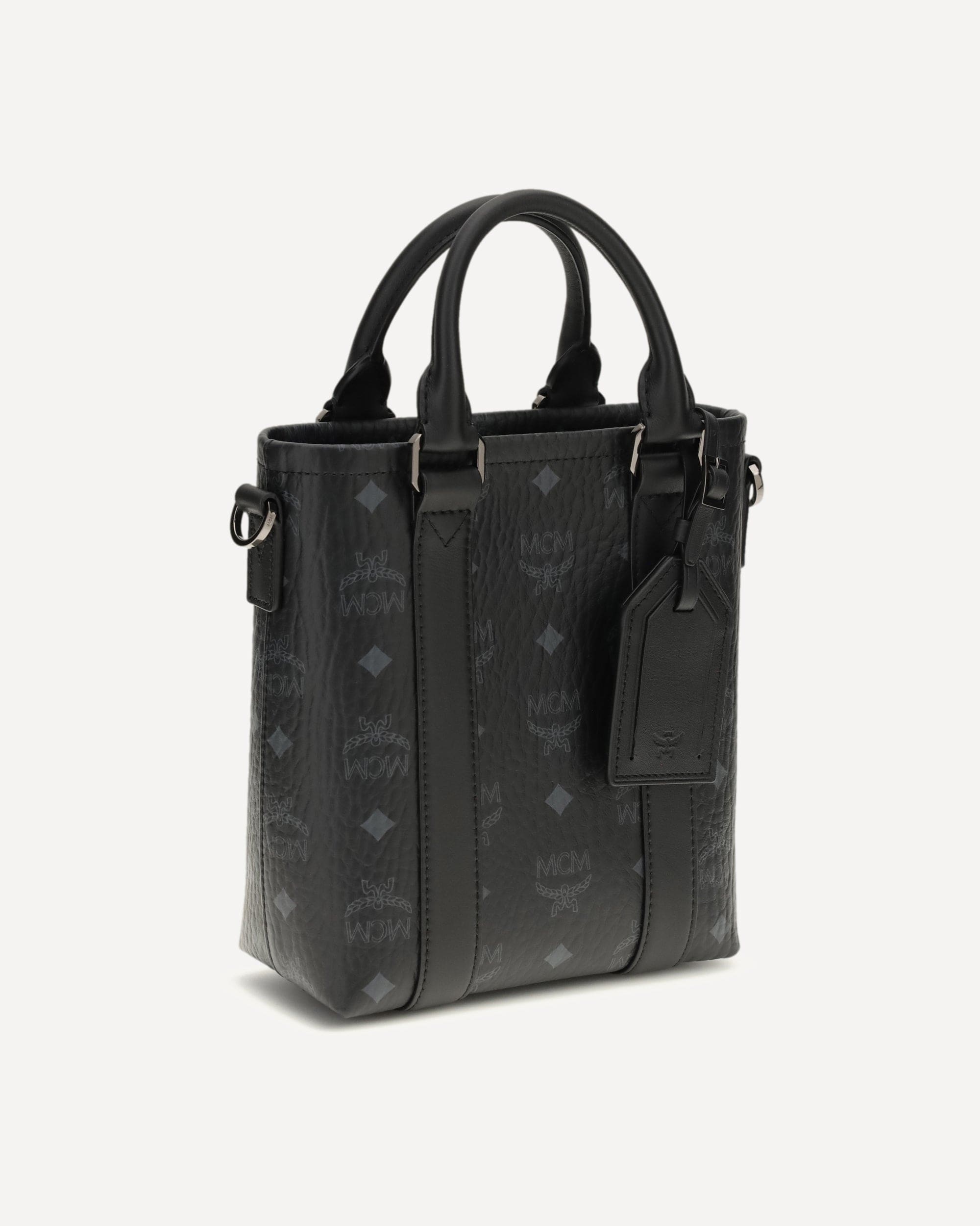 MCM Aren Mini Printed Canvas Tote