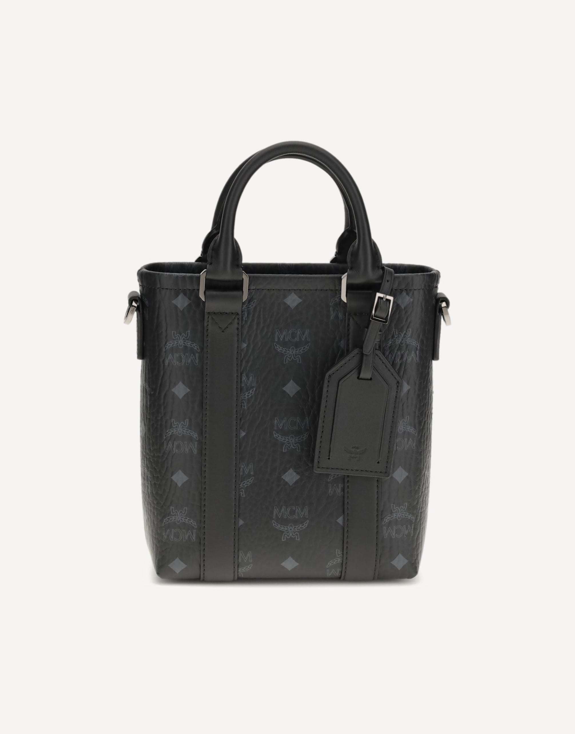 MCM Aren Mini Printed Canvas Tote
