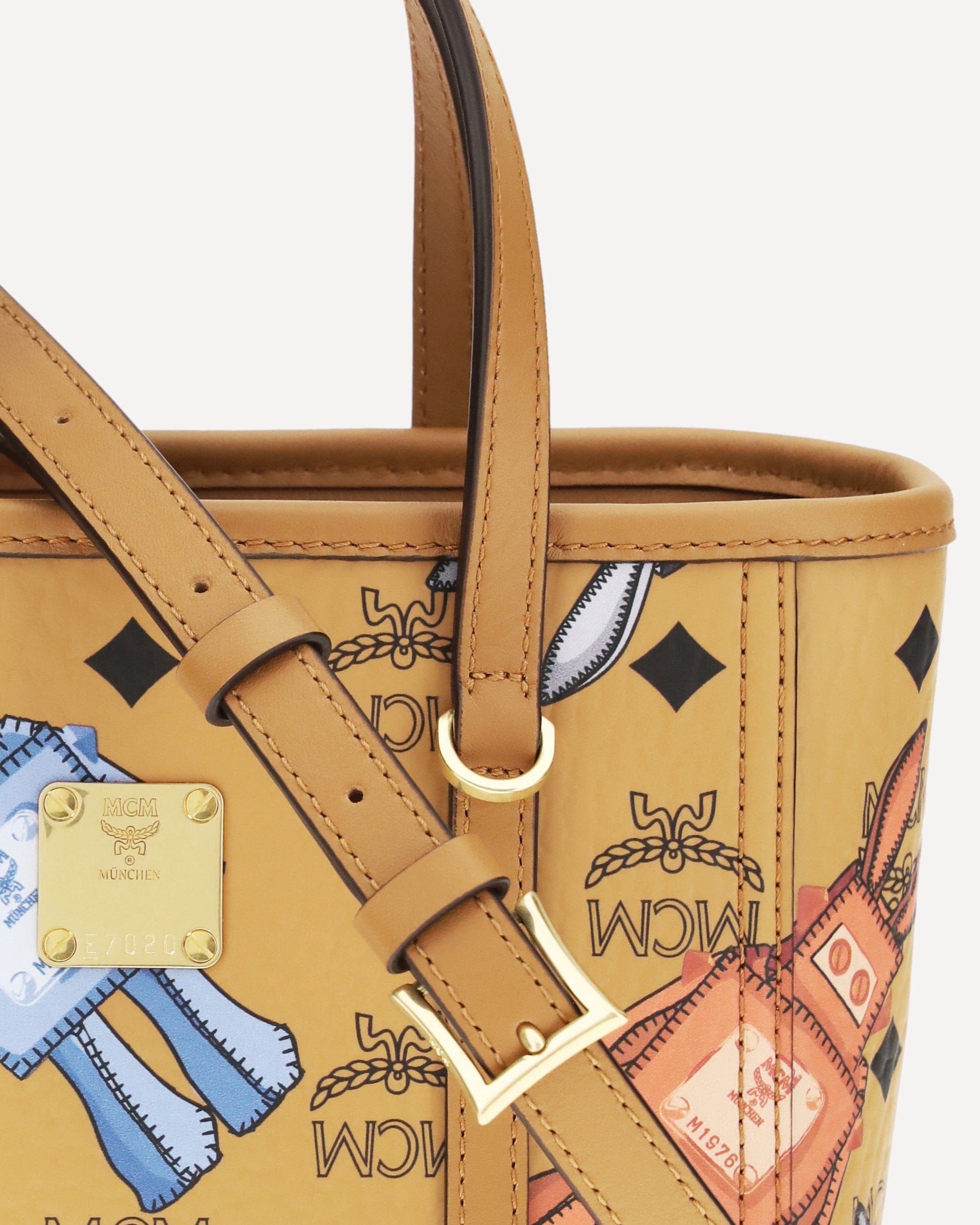 MCM Toni Printed Canvas Tote Bag