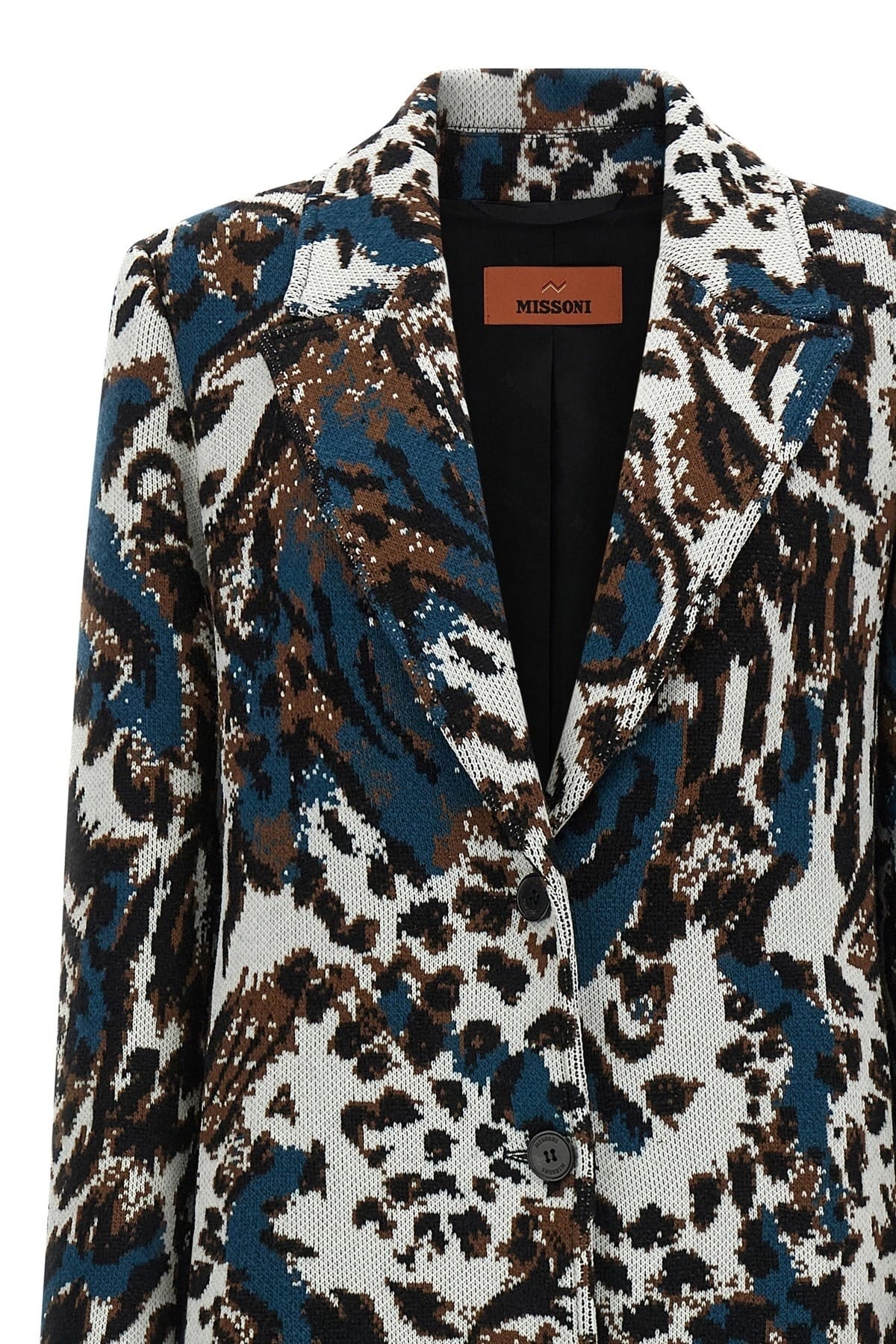 Missoni Missoni Animalier Wool Jacquard Coat