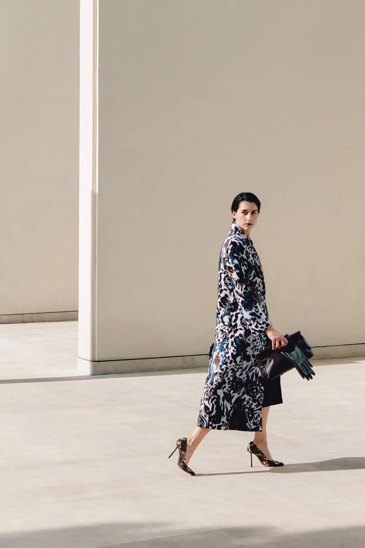 Missoni Animalier-Wolljacquardmantel - alternate view