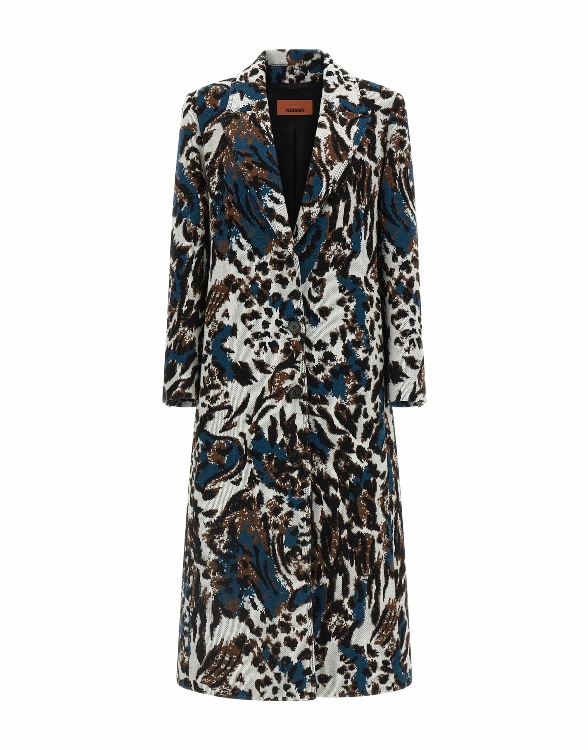 Missoni Missoni Animalier Wool Jacquard Coat