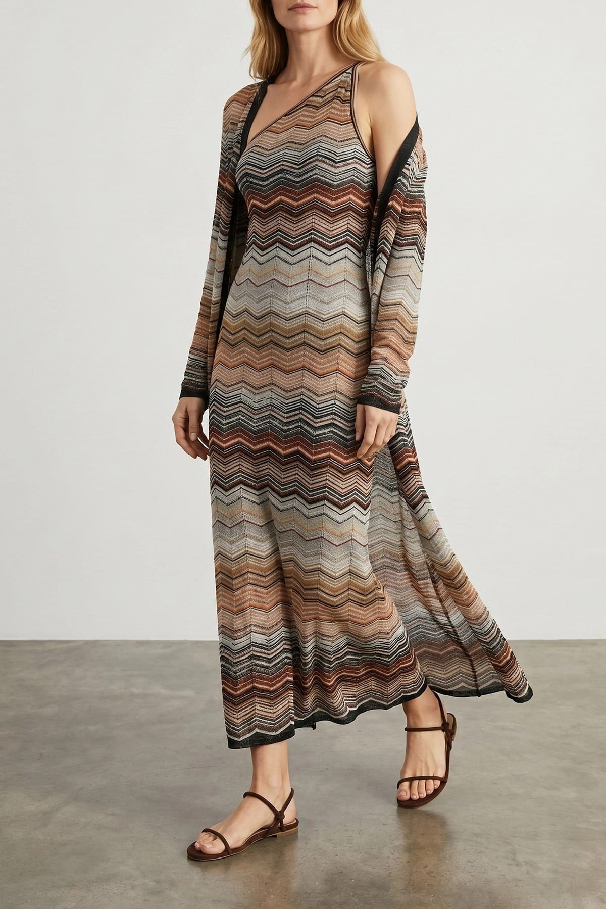 Missoni Cardigan en lamé chevron - alternate view