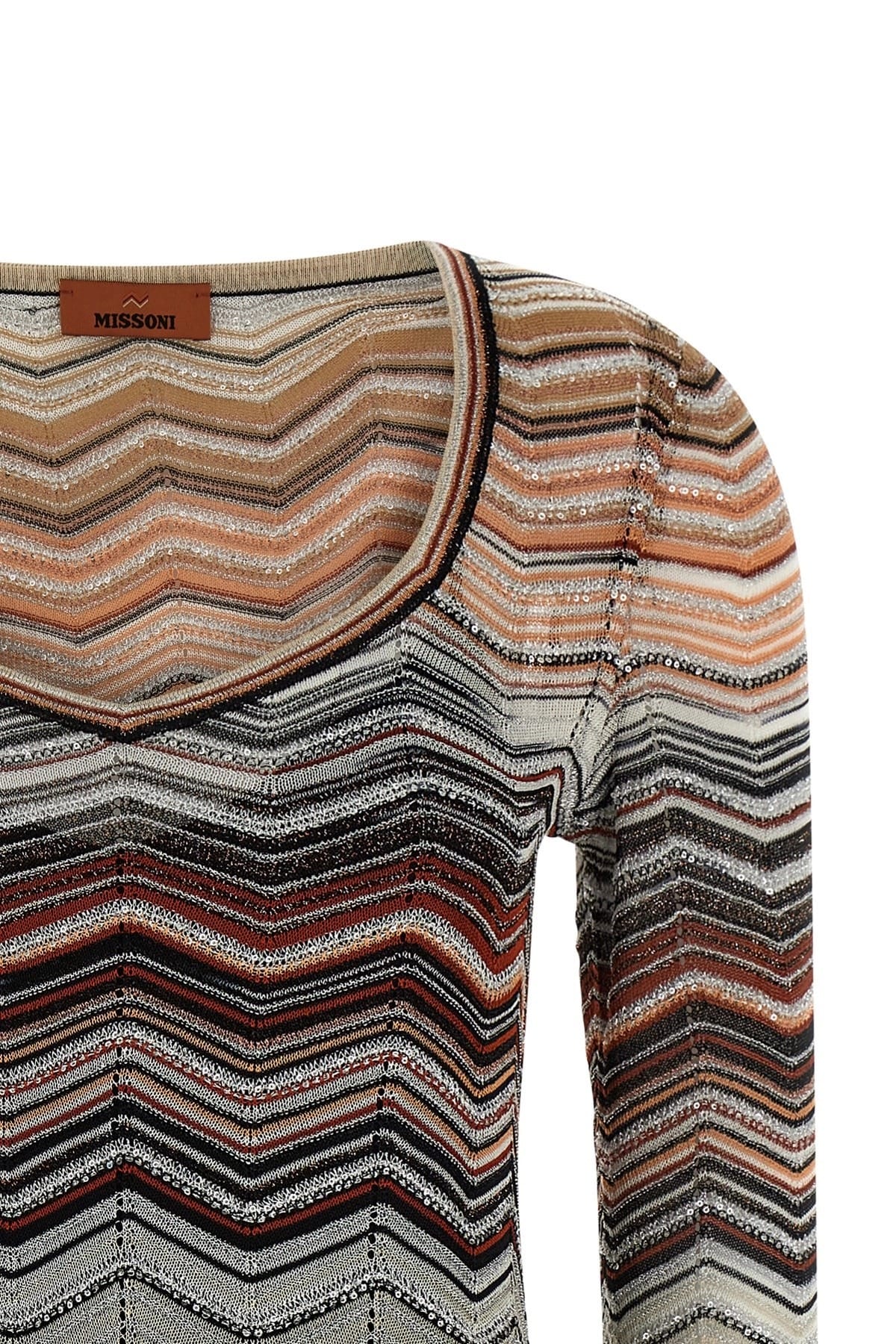 Missoni Missoni Chevron Lamé Mini Dress