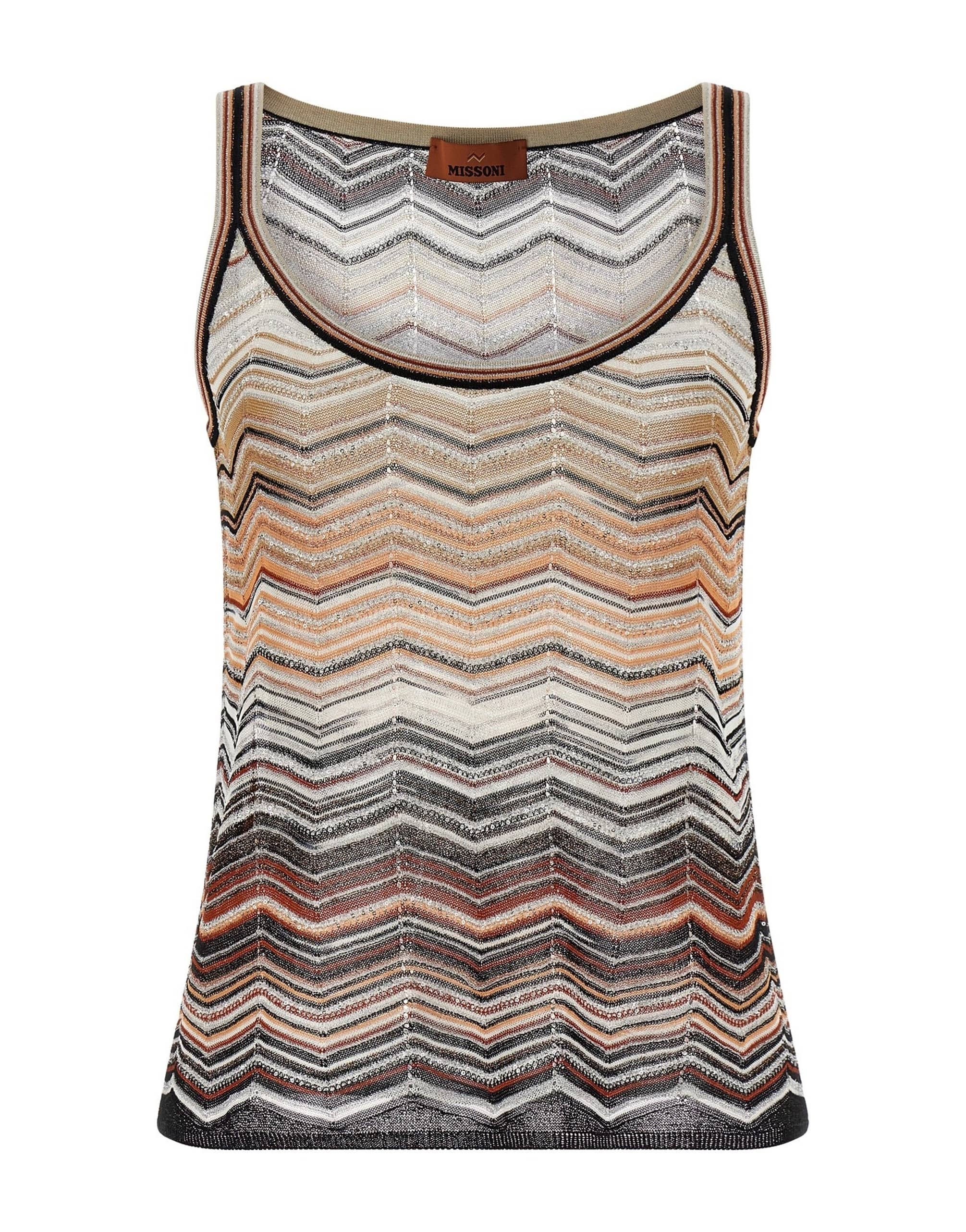 Missoni Missoni Chevron Lamé Tank Top
