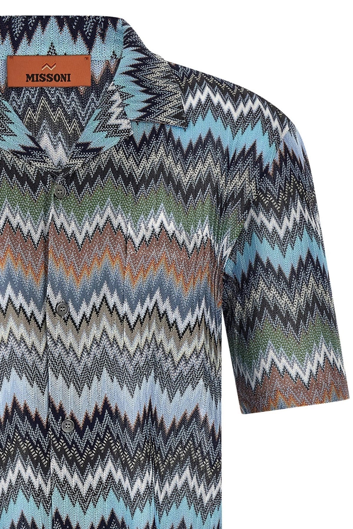 Missoni Missoni Chevron Snake Bowling Shirt