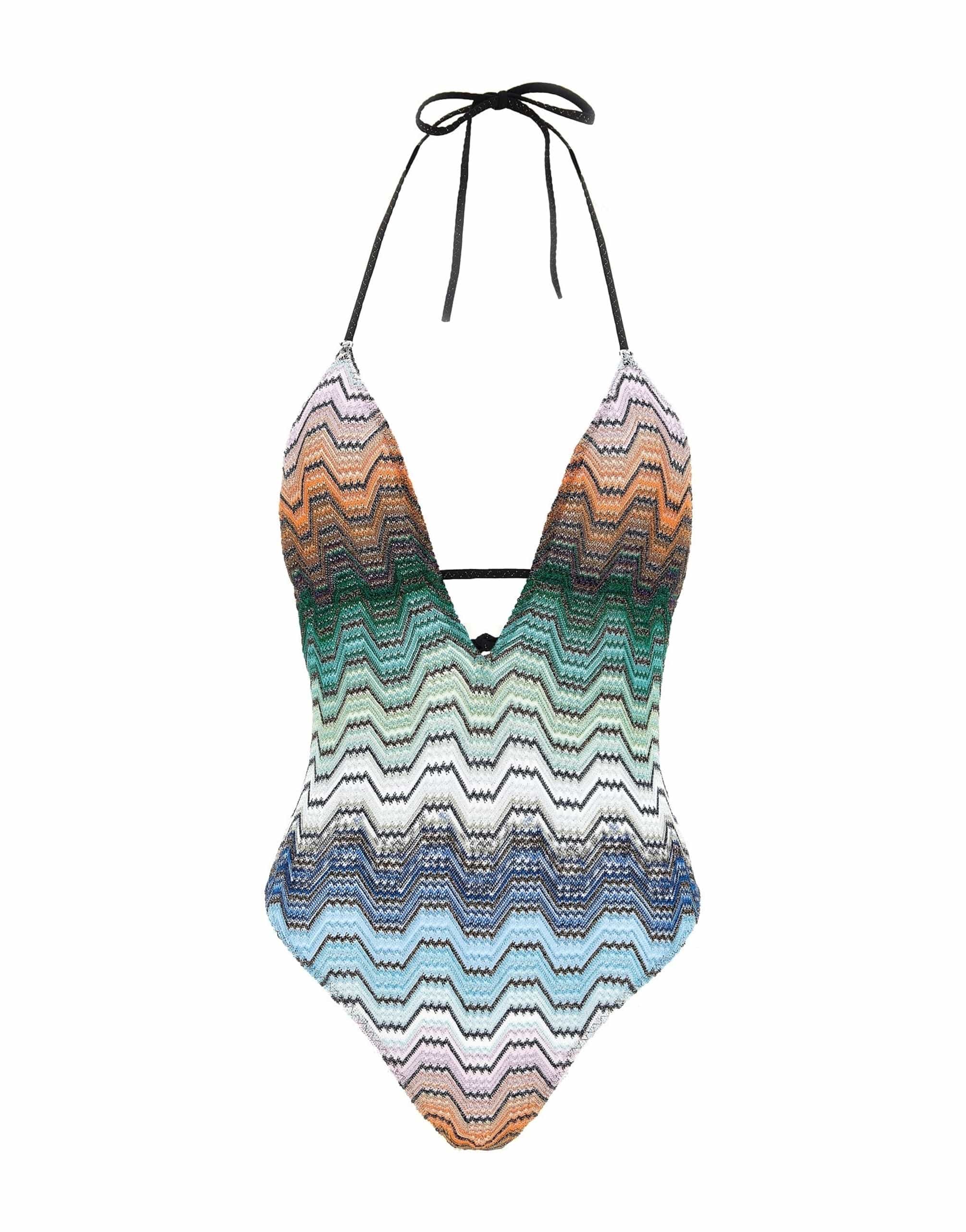 Missoni Missoni Greek Pattern One-Piece Swimsuit