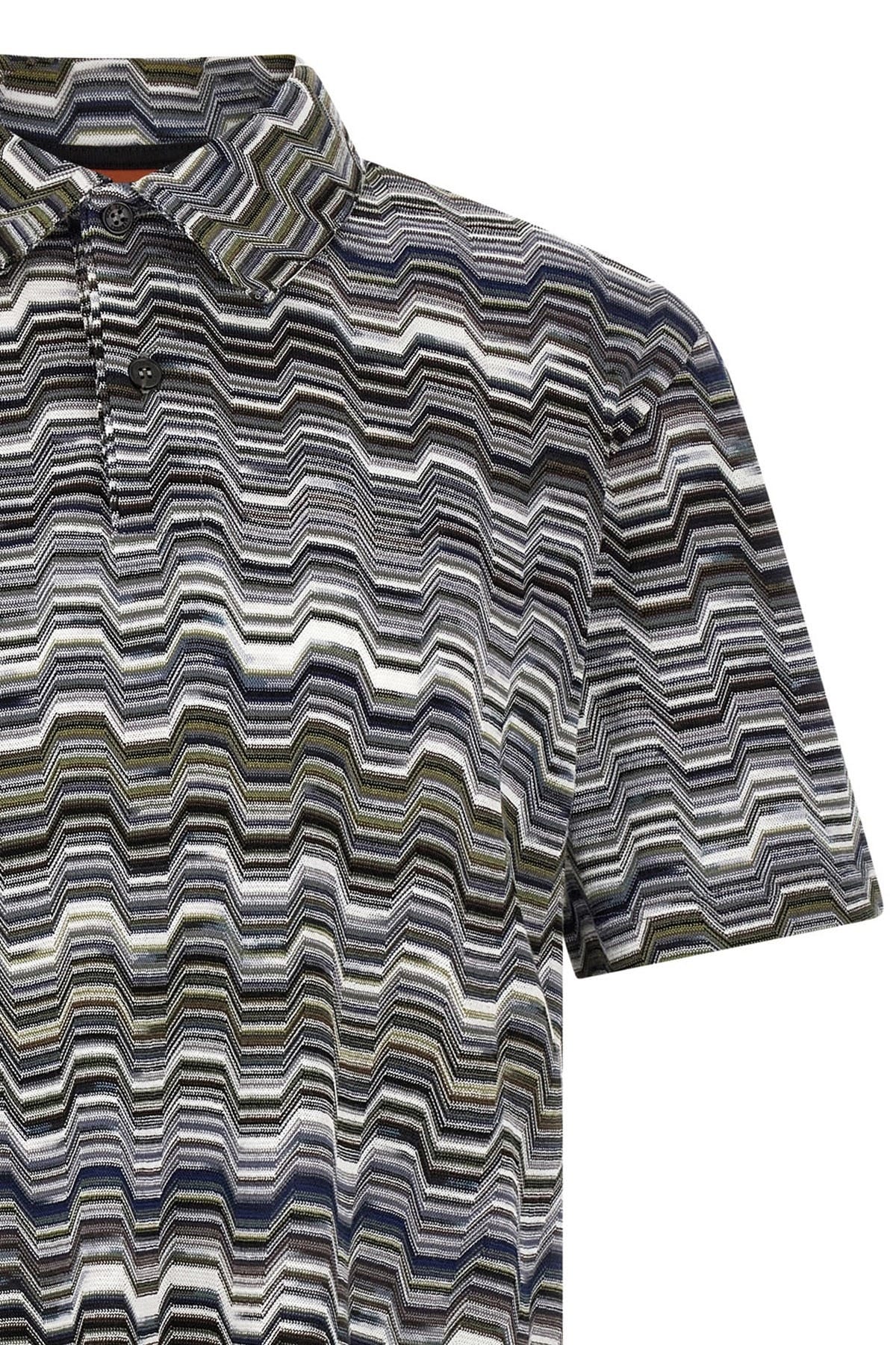 Missoni Missoni Irregular Zigzag Polo Shirt