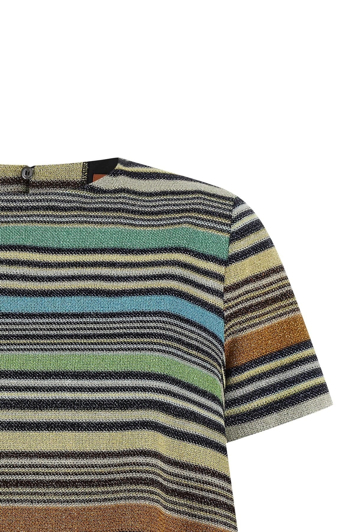 Missoni Missoni Lamé Stripes T-Shirt