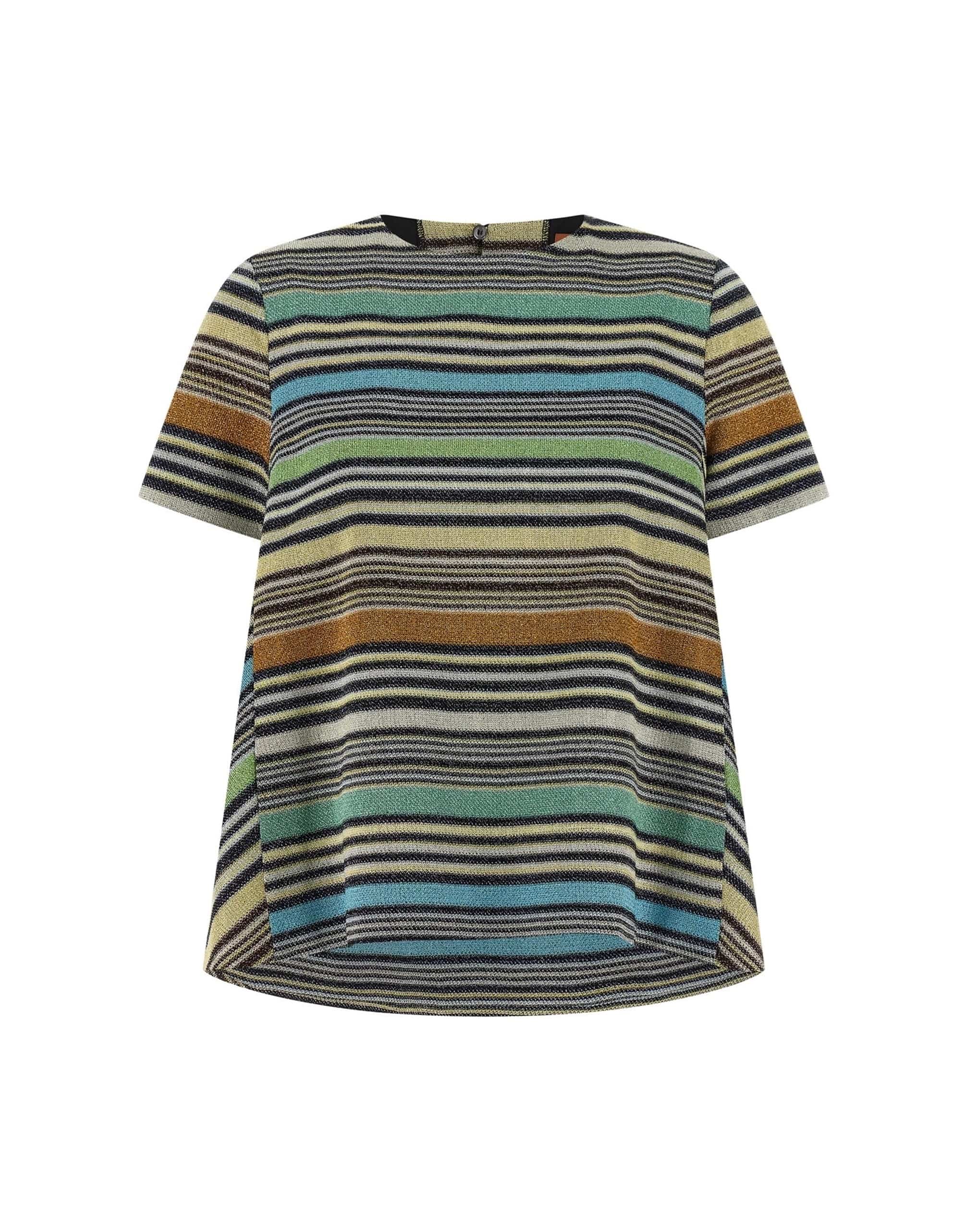 Missoni Missoni Lamé Stripes T-Shirt