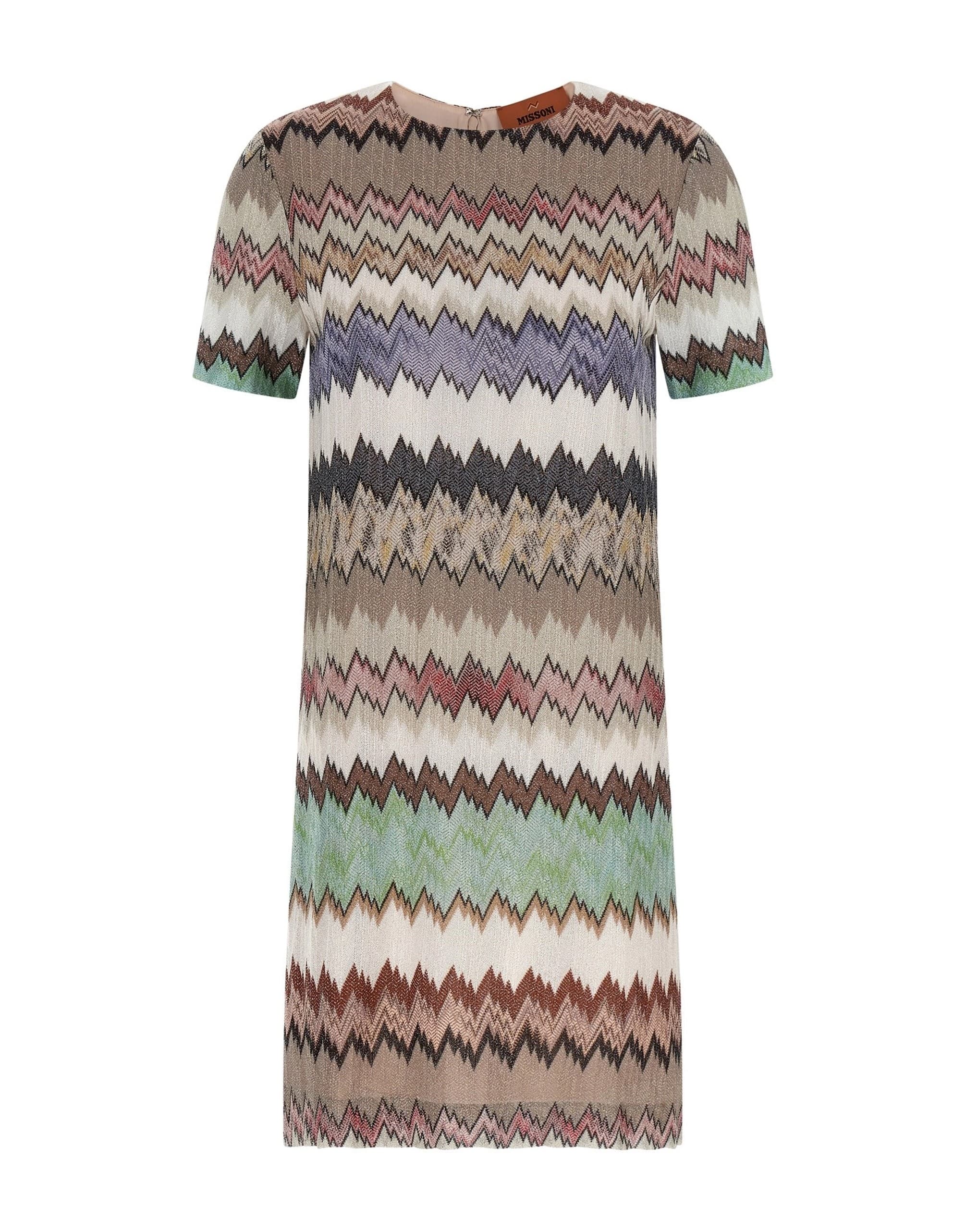 Missoni Missoni Lamé Viscose Mini Dress