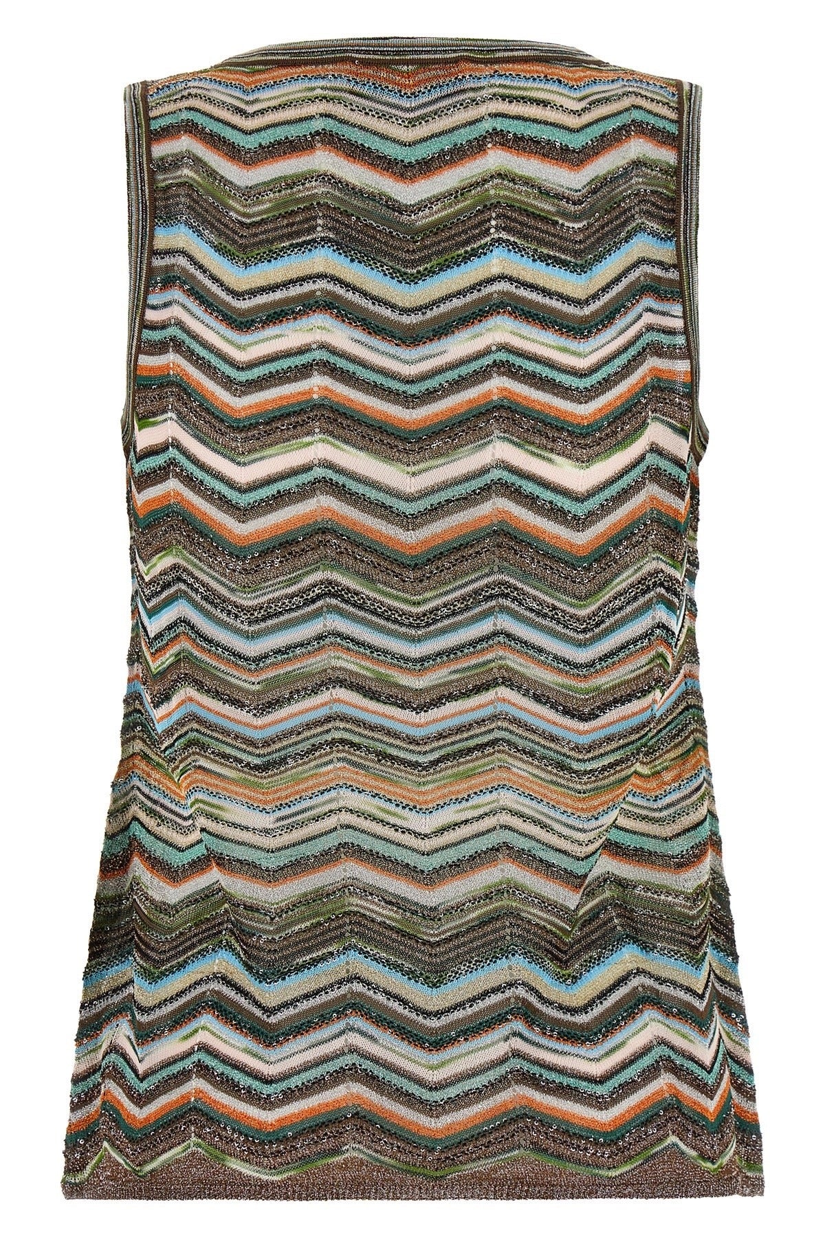 Top in maglia chevron metallizzata Missoni