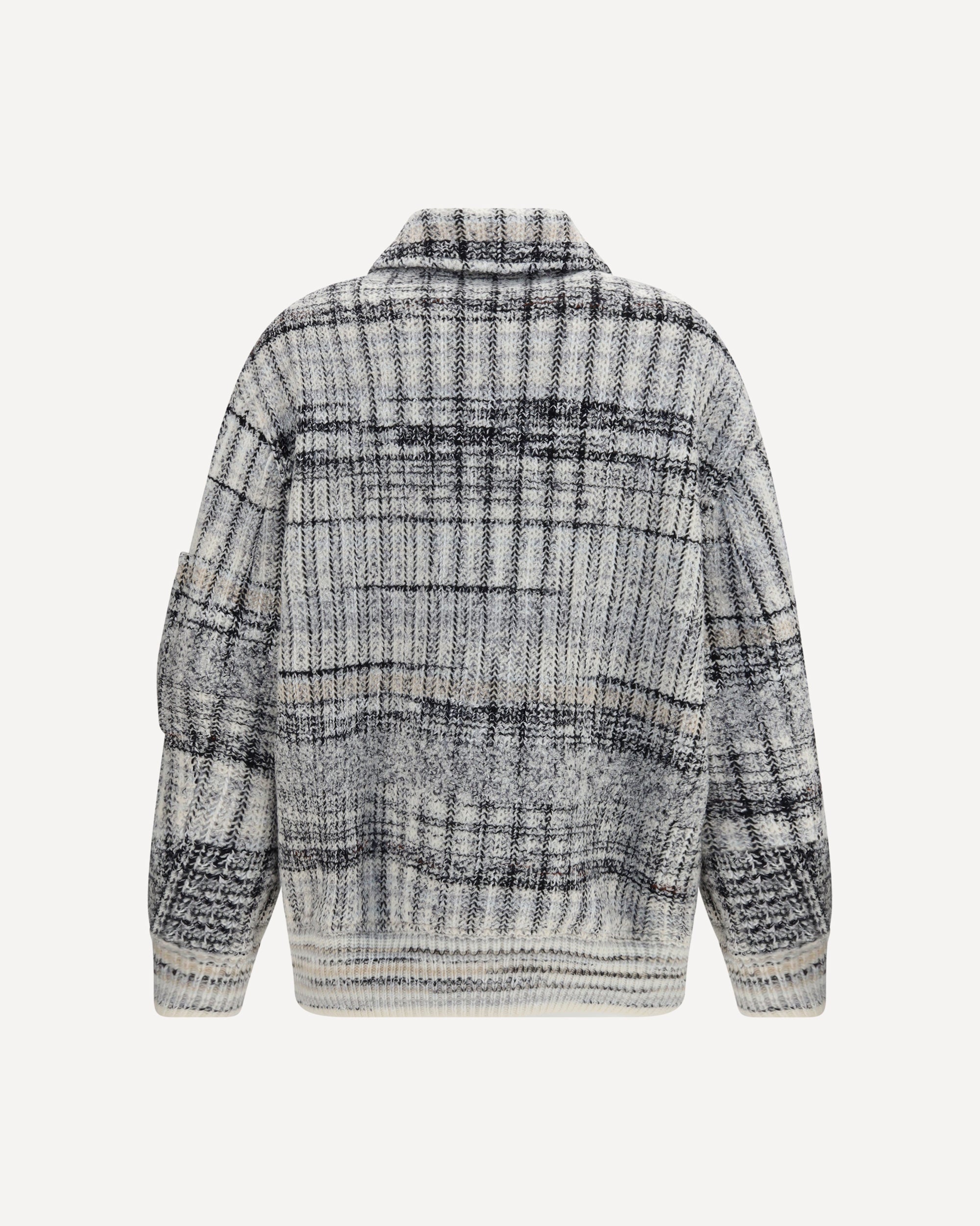 Missoni Oversized Check Wool-Blend Bomber Jacket