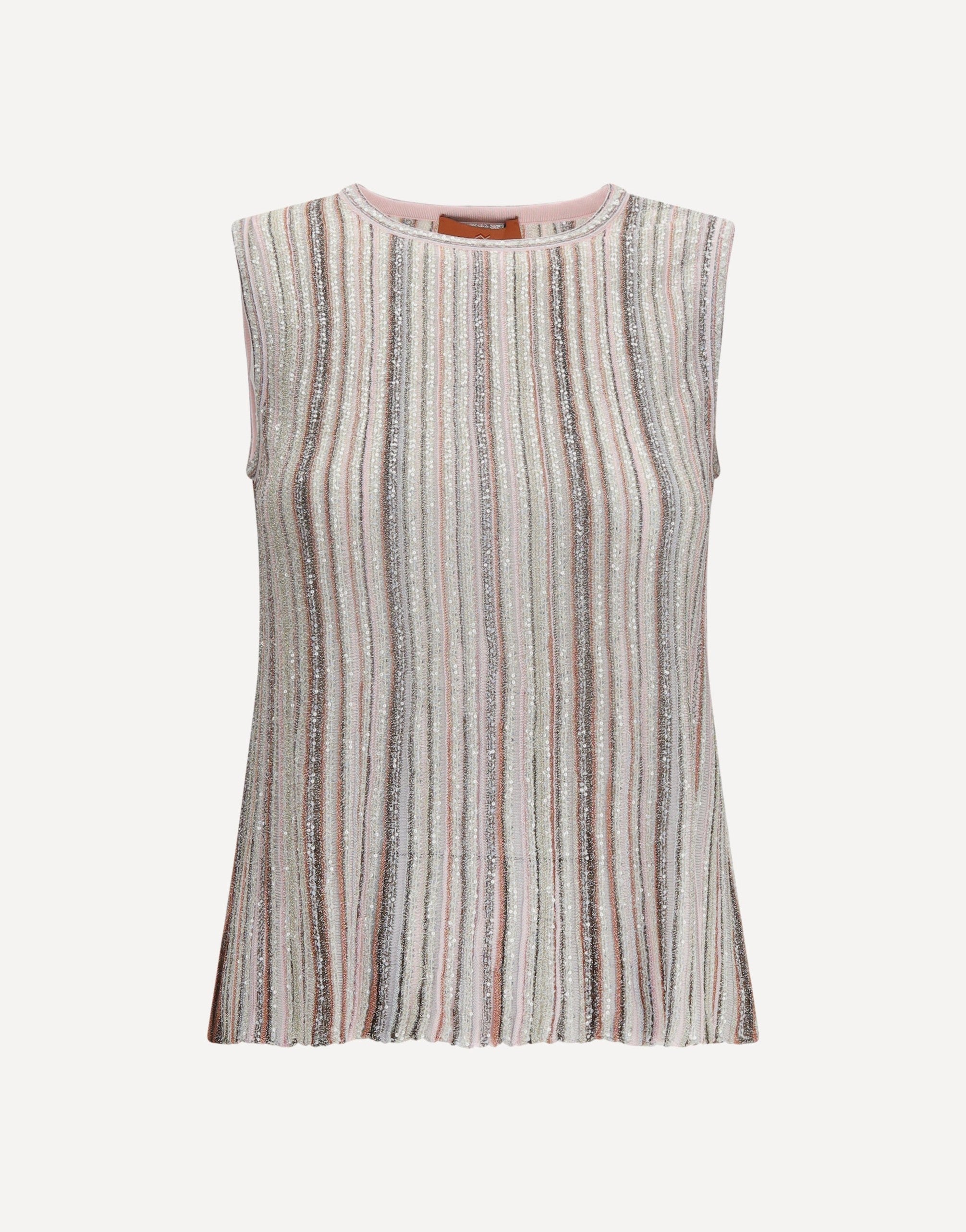 Missoni Sleeveless Ribbed Sequin Top