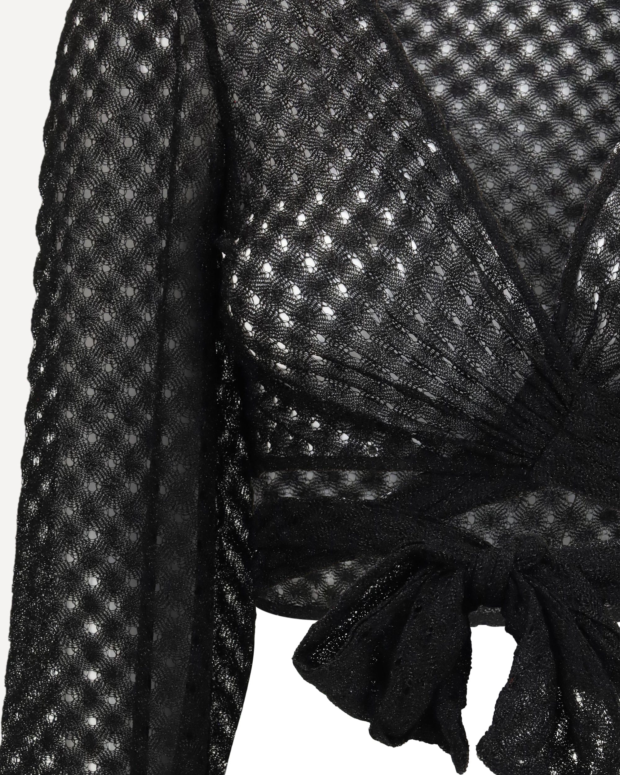 Missoni Wrap Top In Lamé Viscose