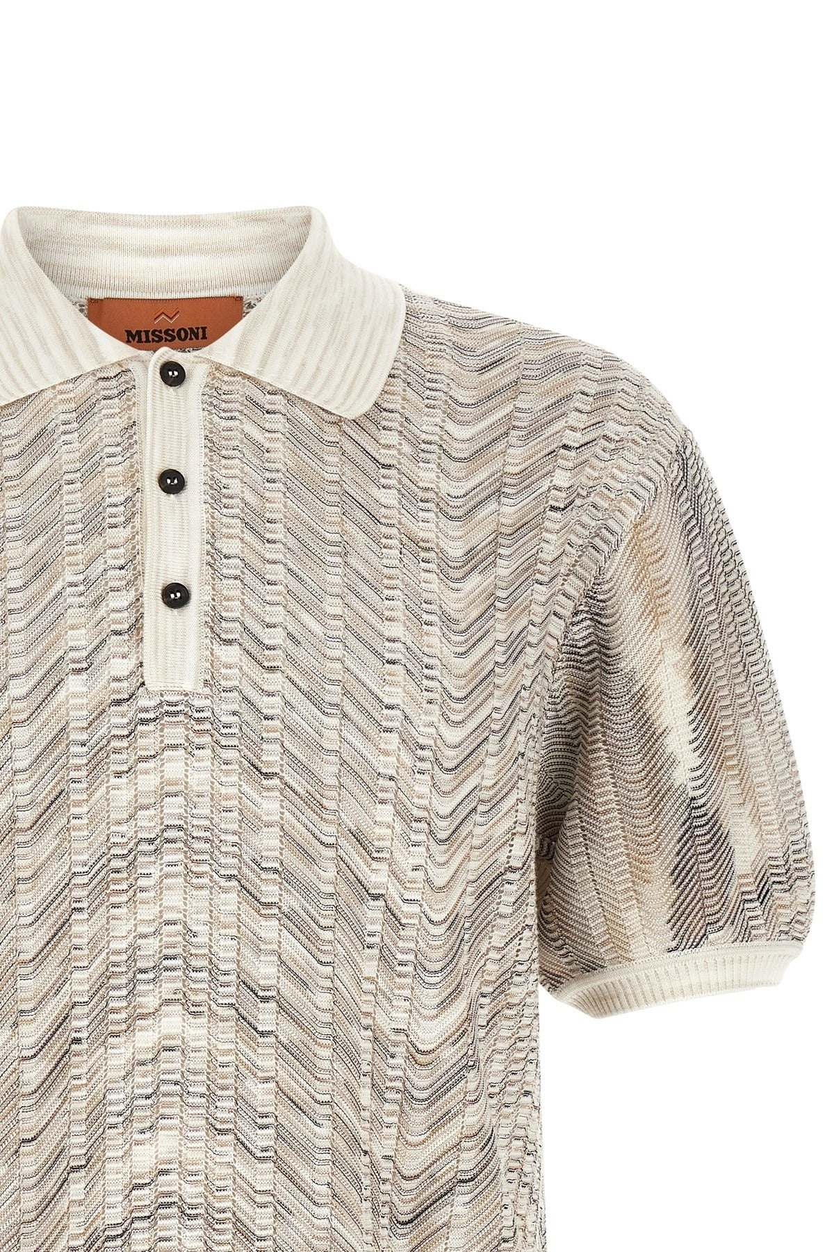 Polo in maglia zig-zag Missoni