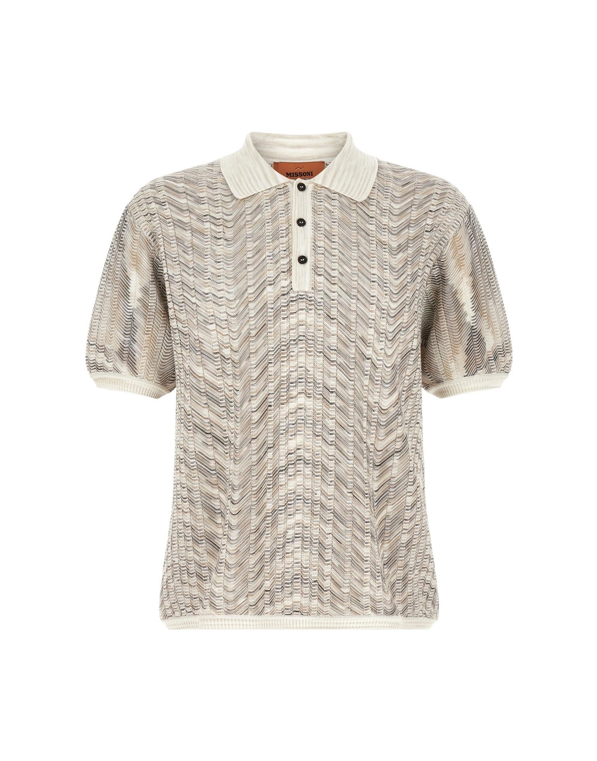 Polo in maglia zig-zag Missoni