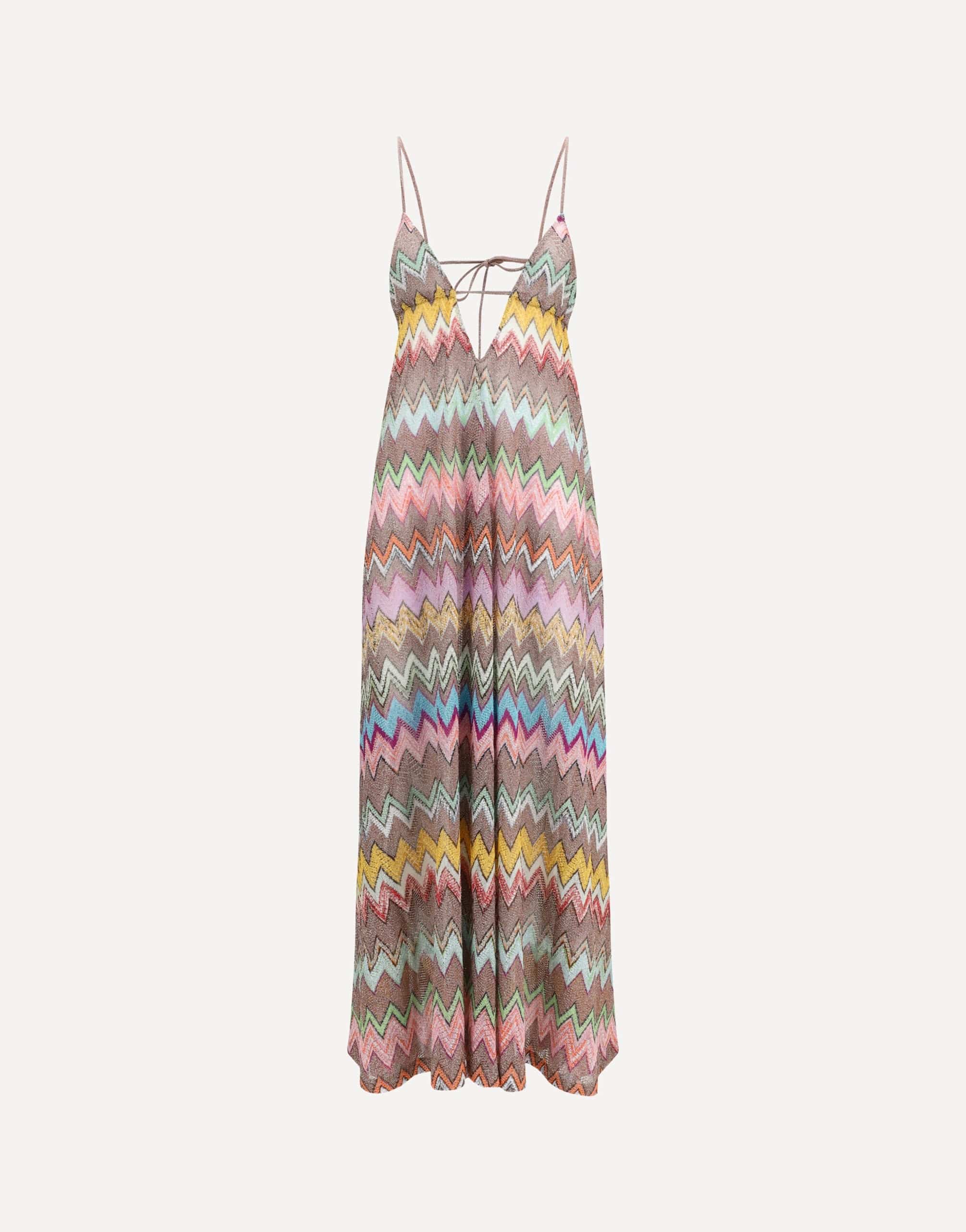 Missoni Zigzag Cover-Up Dress With V-Neck