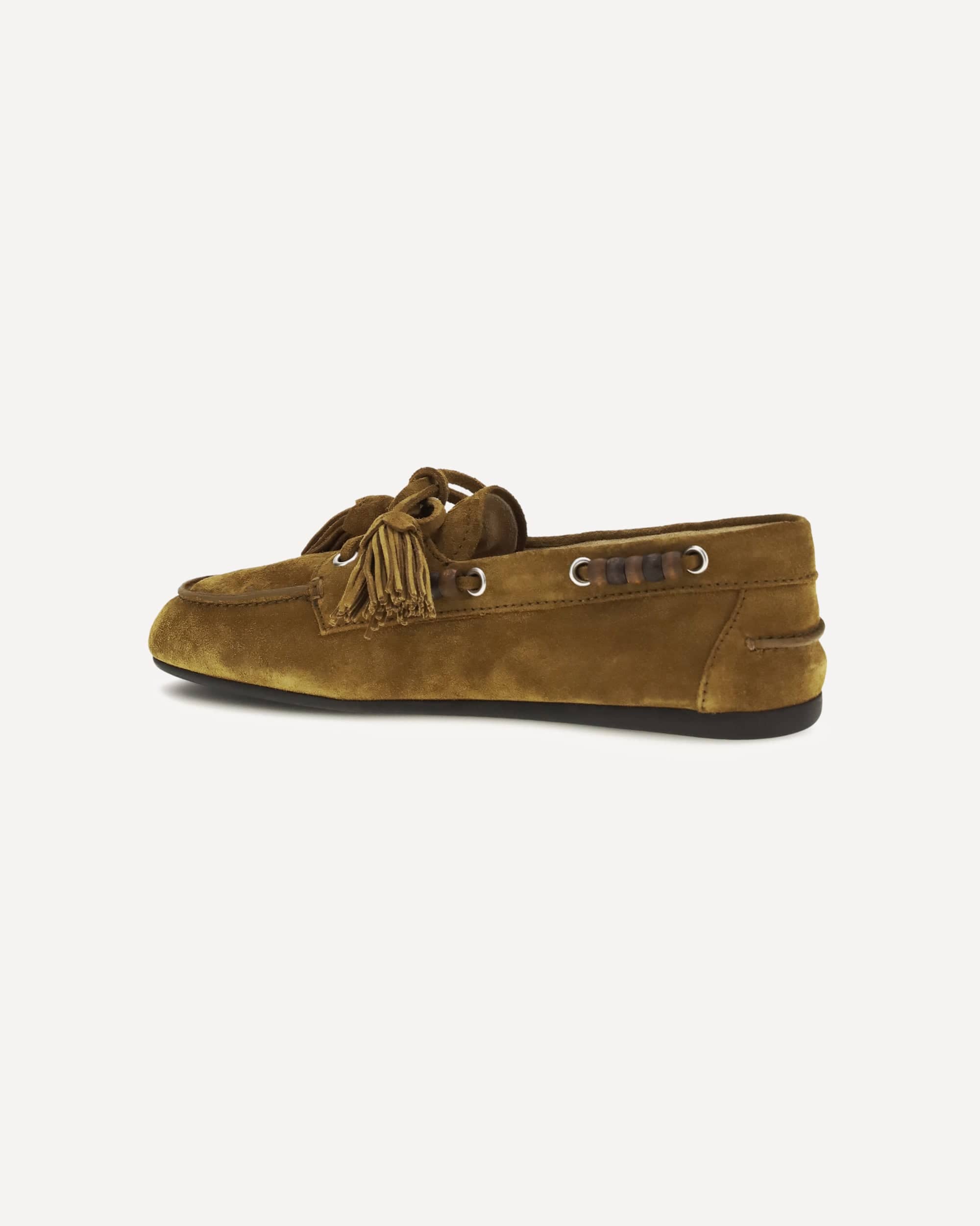 Miu Miu Miu Miu Boat Suede Loafers