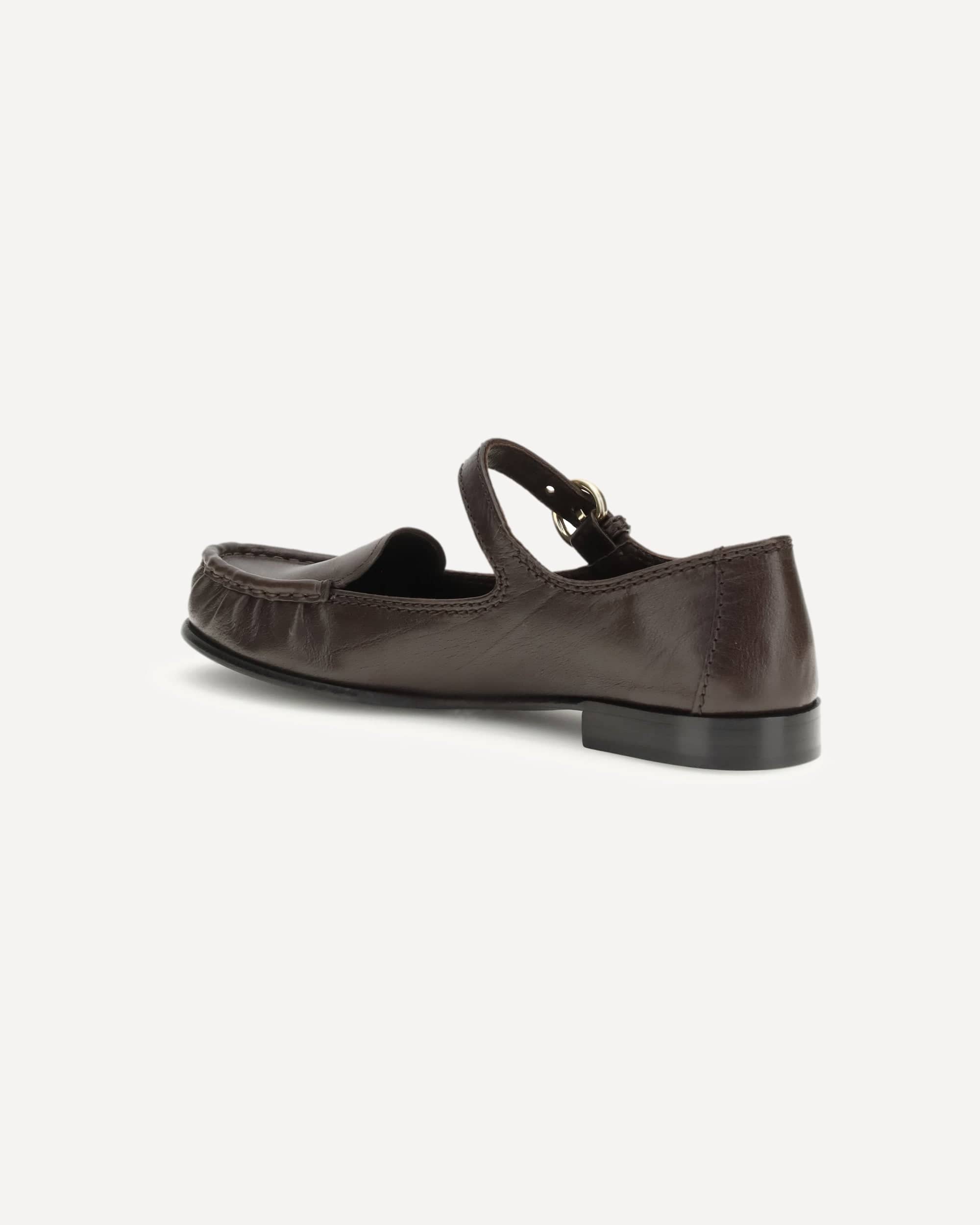 Miu Miu Buckled Leather Loafers