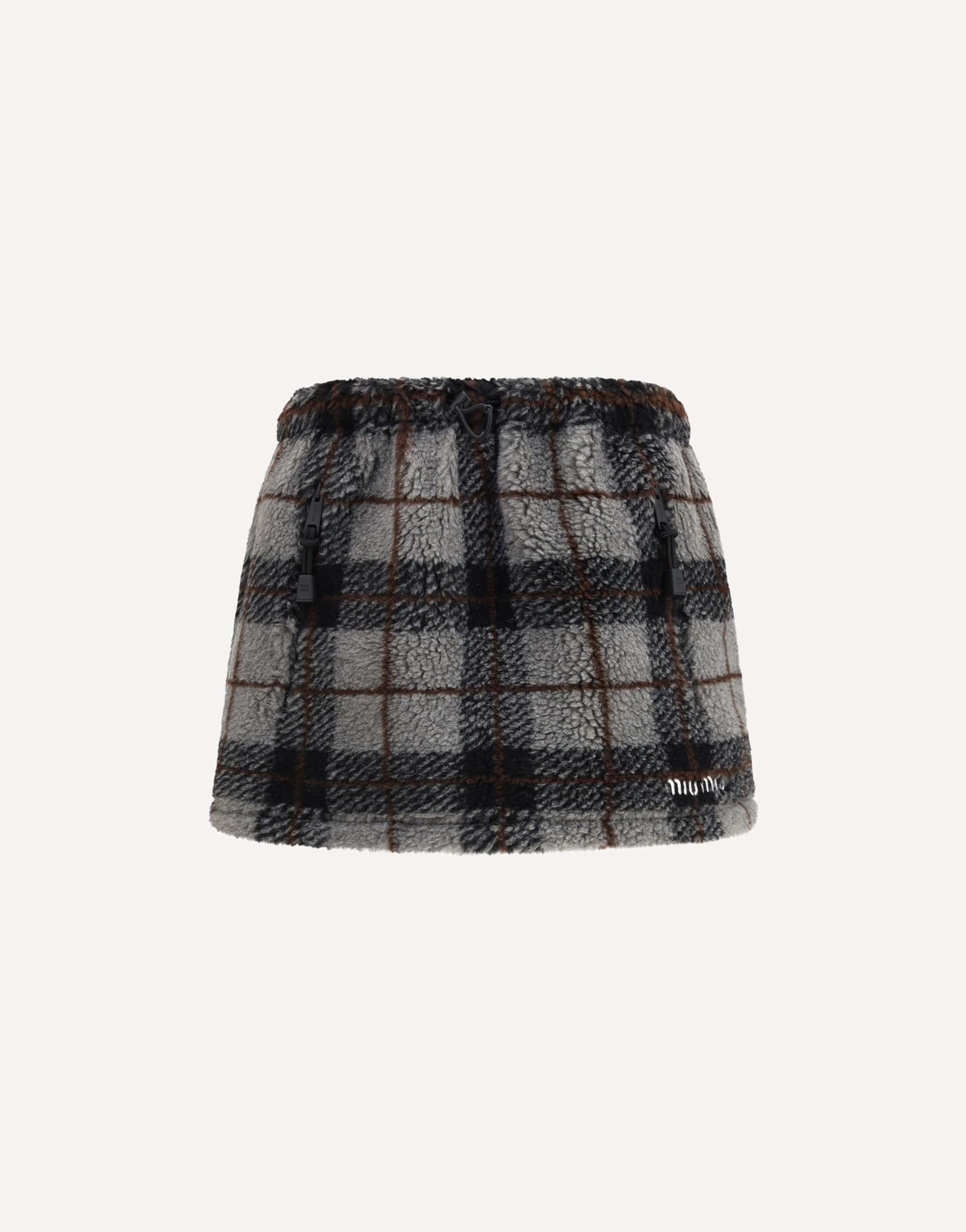 Miu Miu Check Mini Skirt