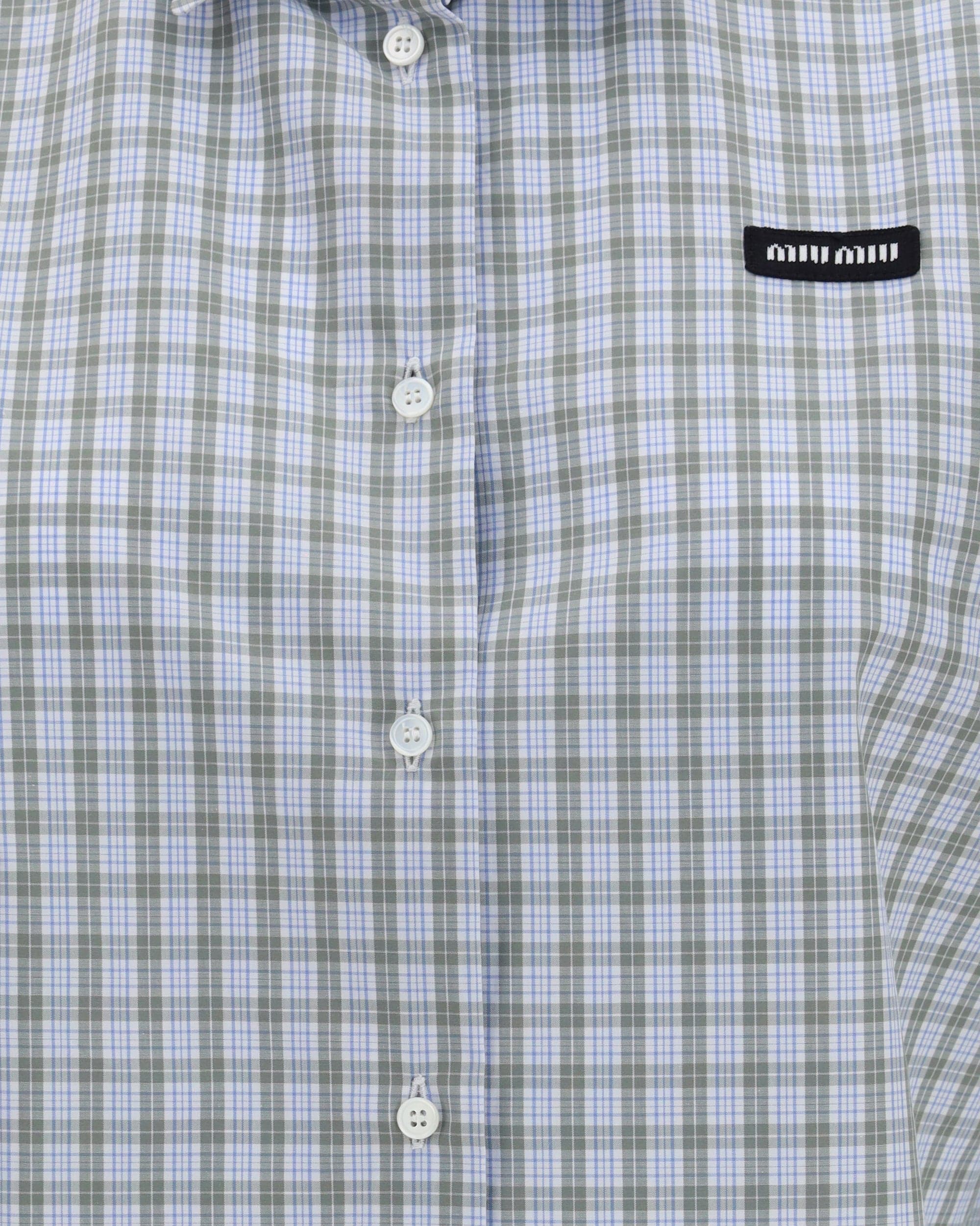 Miu Miu Cotton Check Shirt