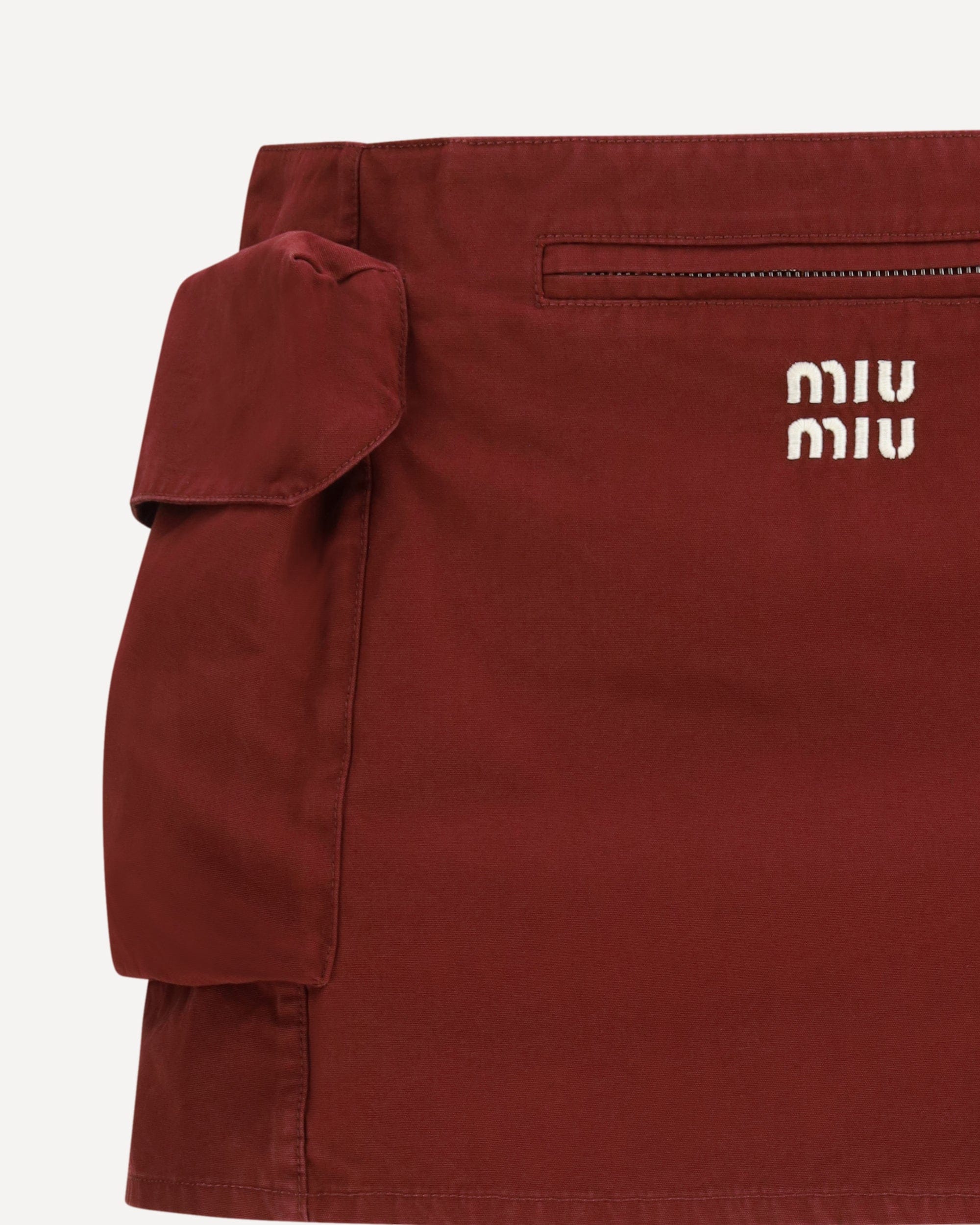 Miu Miu Cotton Mini Skirt