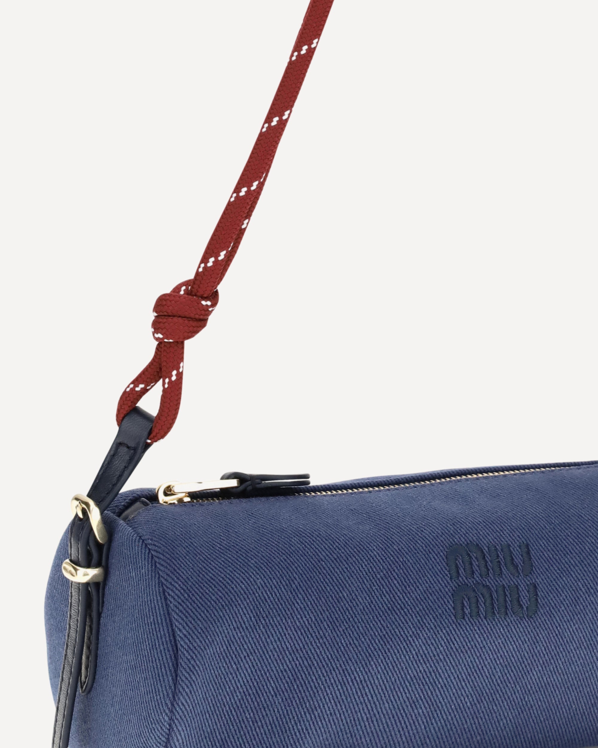 Miu Miu 刺繍ロゴショルダーバッグ | Sendegaro JP