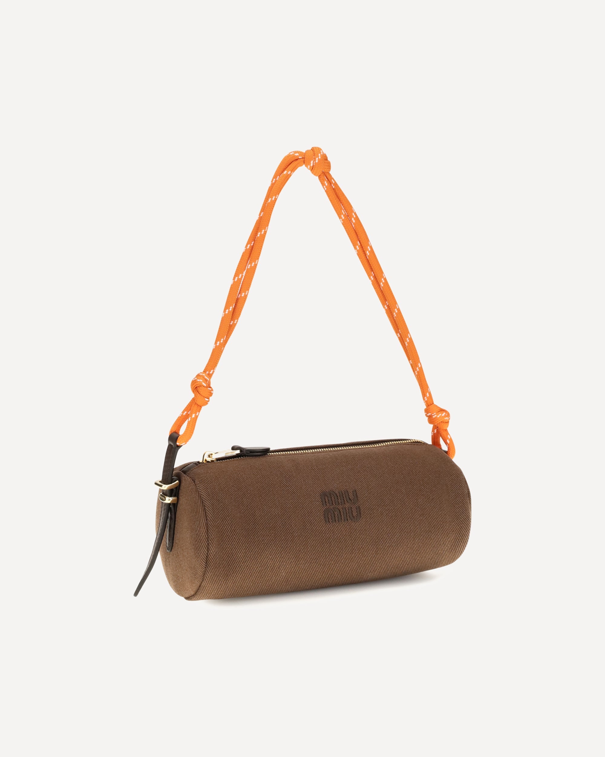 Miu Miu Embroidered Logo Shoulder Bag