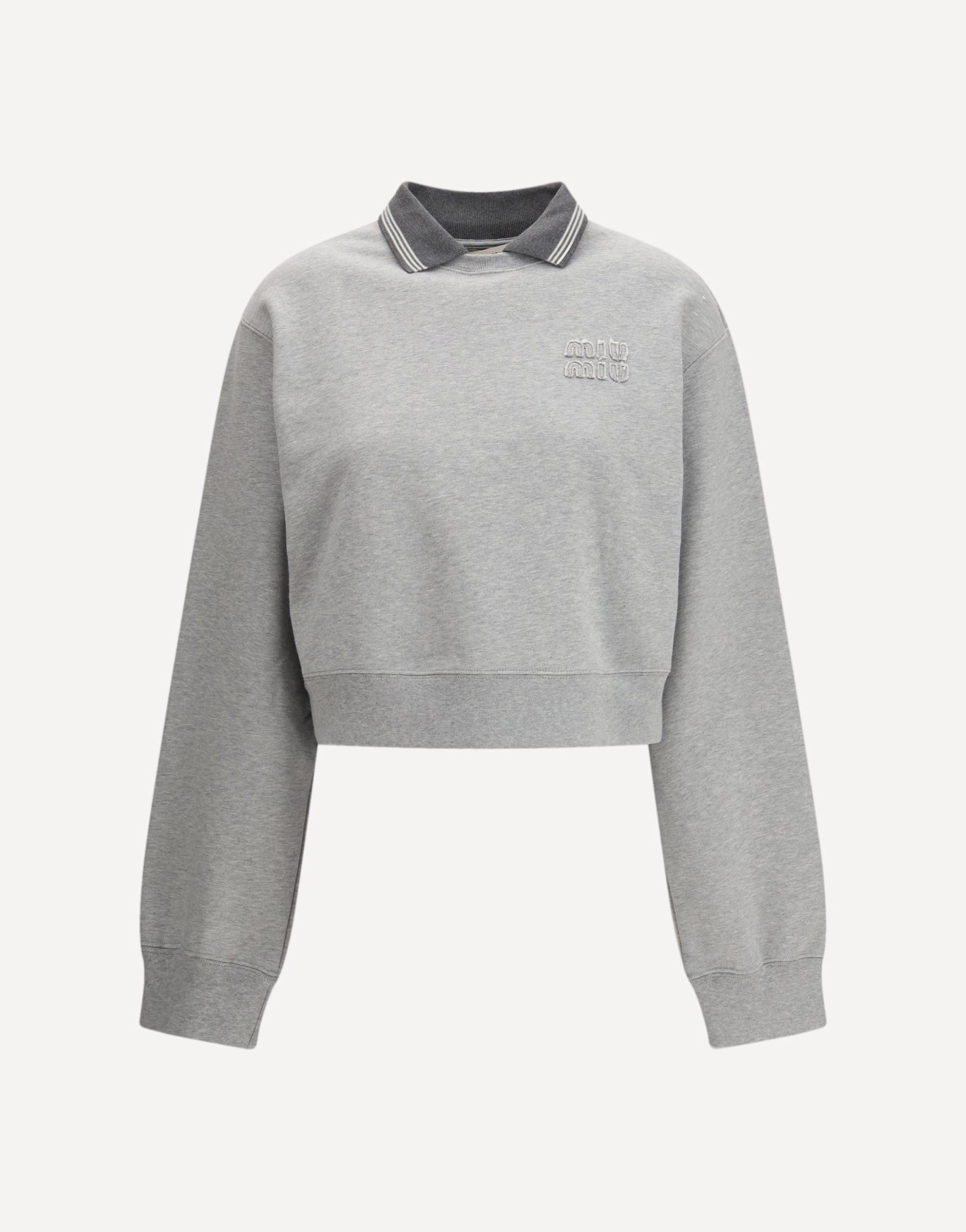 Miu Miu Embroidered Logo Sweatshirt | Sendegaro KR