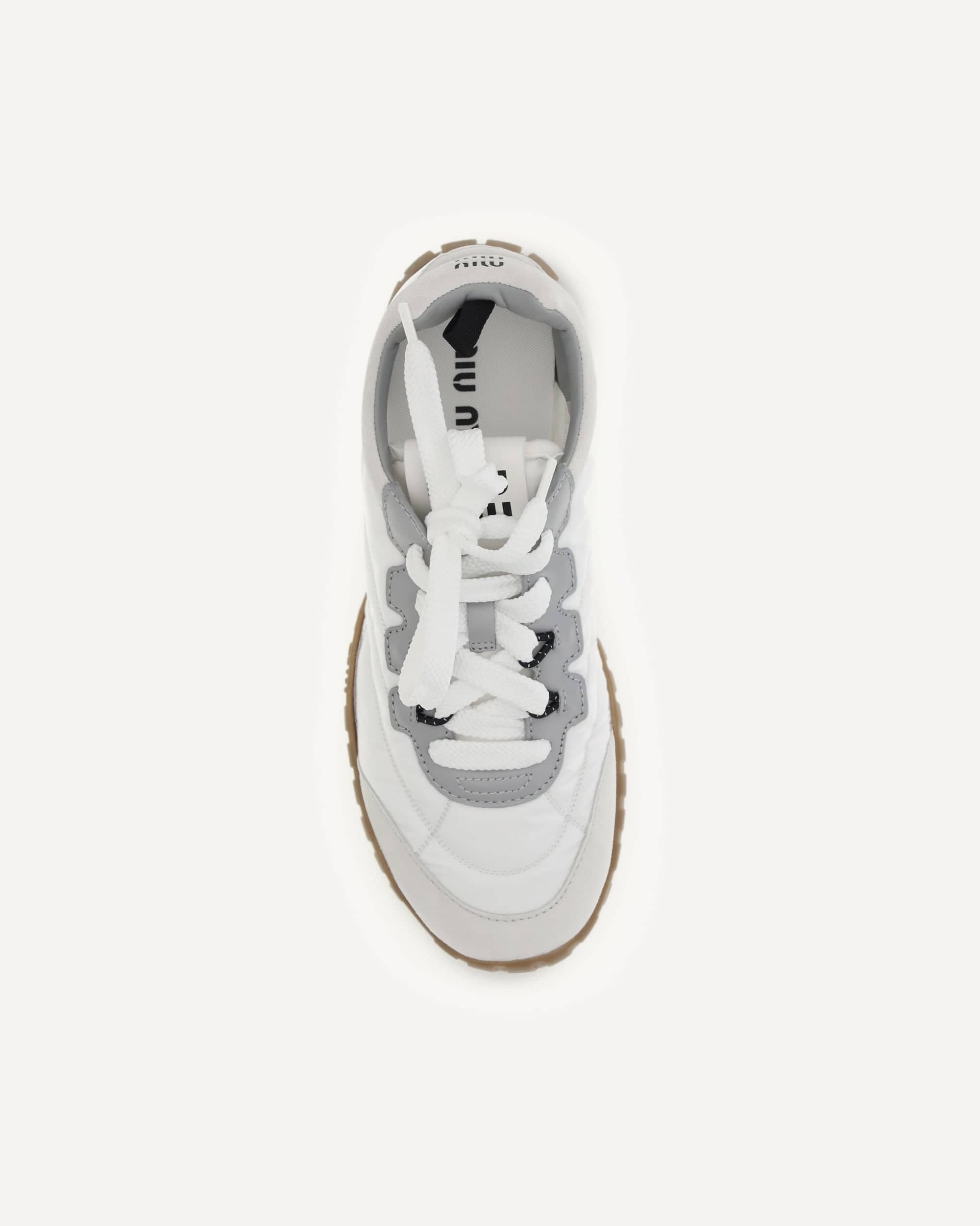 Miu Miu Fabric And Suede Sneakers