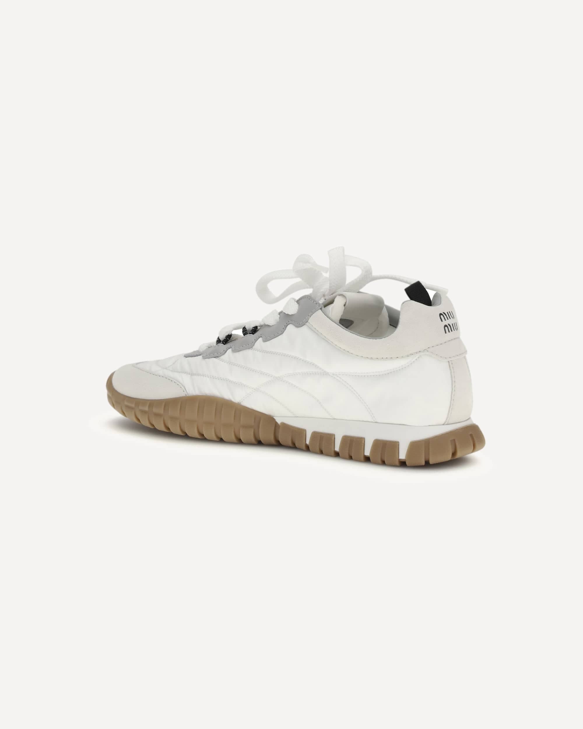 Miu Miu Fabric And Suede Sneakers