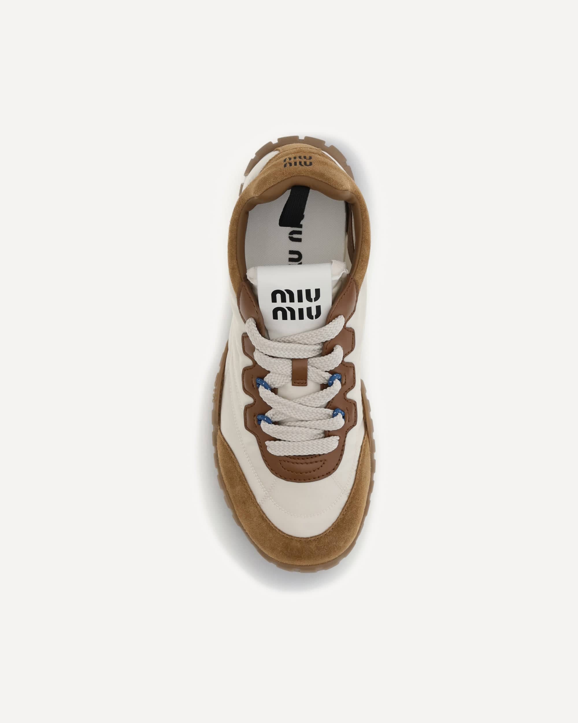 Miu Miu Miu Miu Fabric And Suede Sneakers