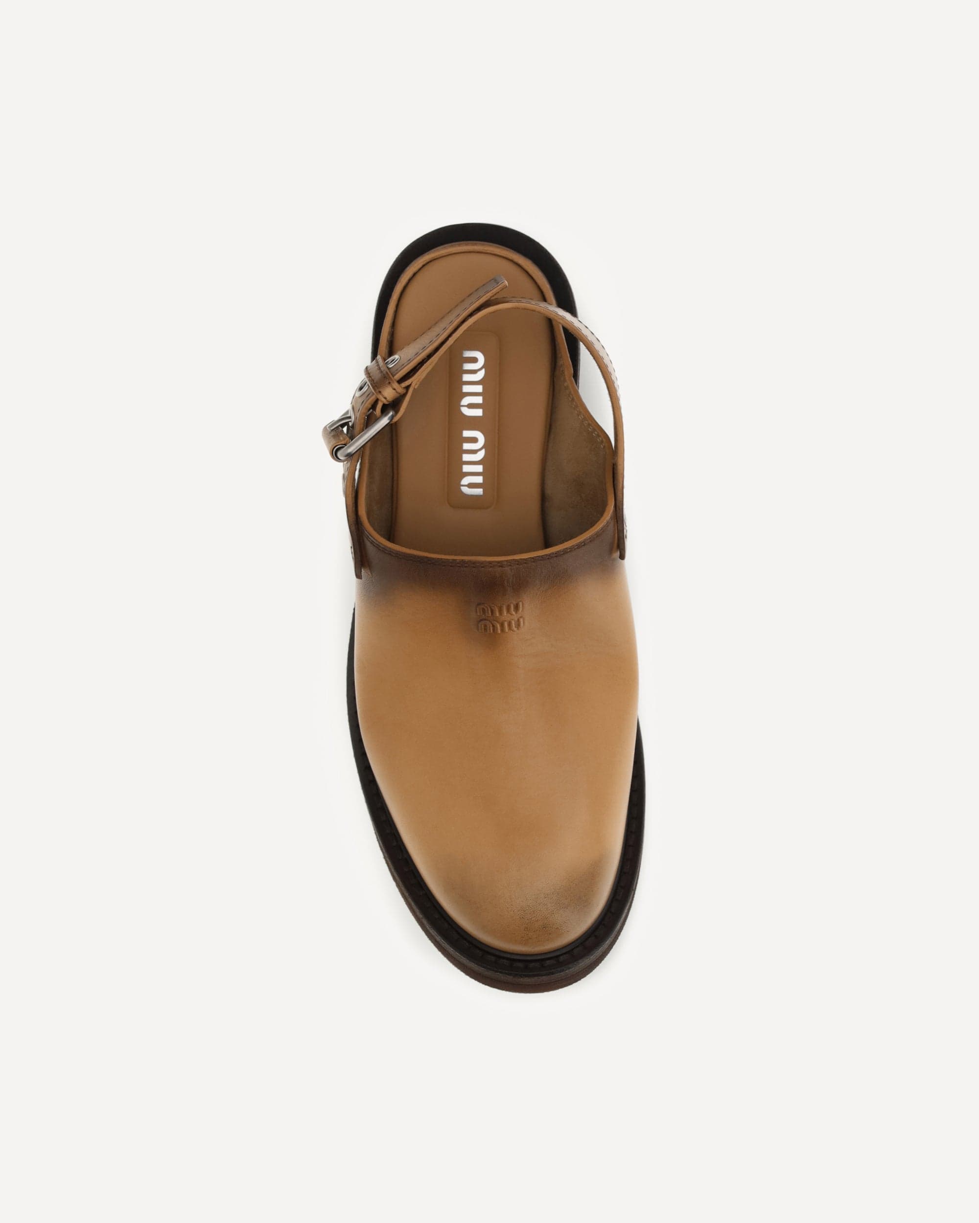 Miu Miu Miu Miu Foule Leather Mules