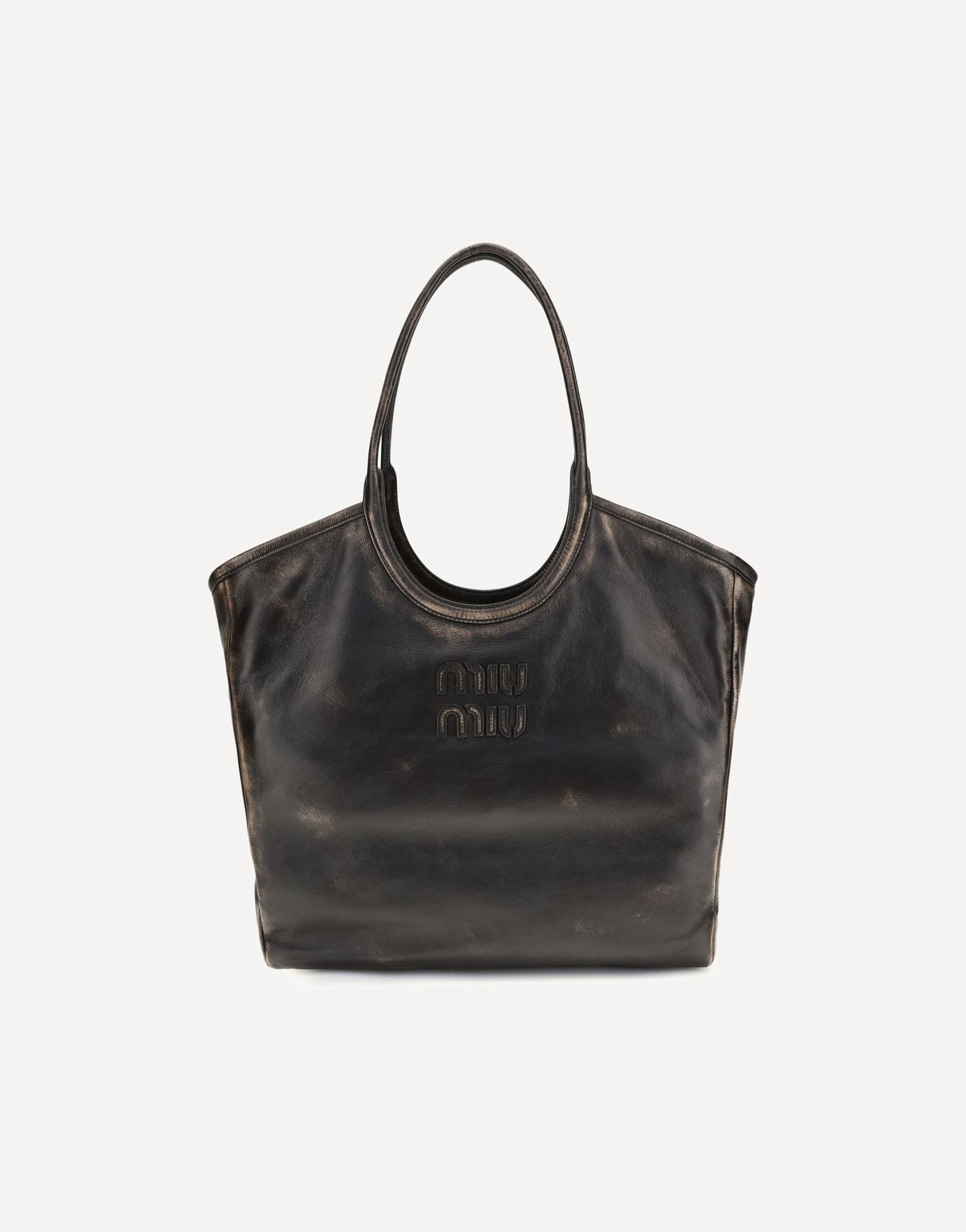 Miu Miu Miu Miu Ivy Leather Tote Bag