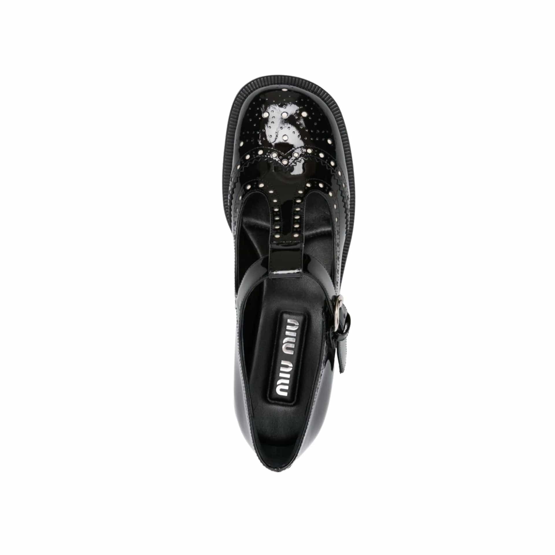 Miu Miu Leather Mary Jane Flats