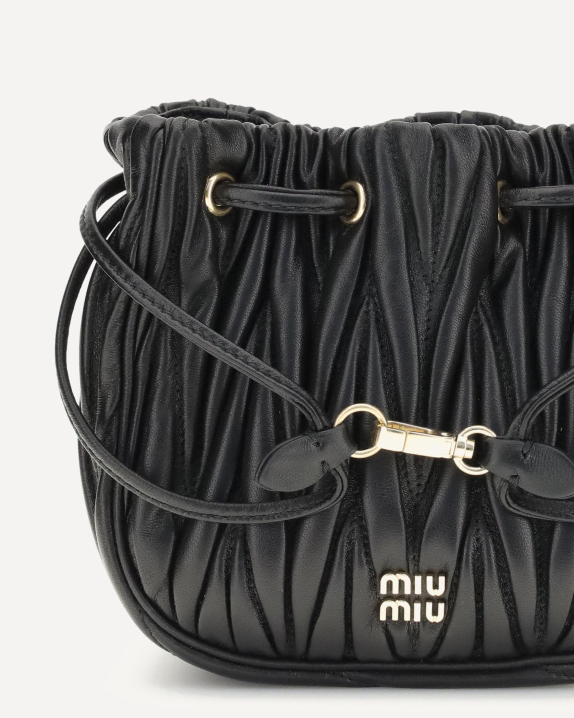 Miu Miu Matelassé Nappa Leather Pouch