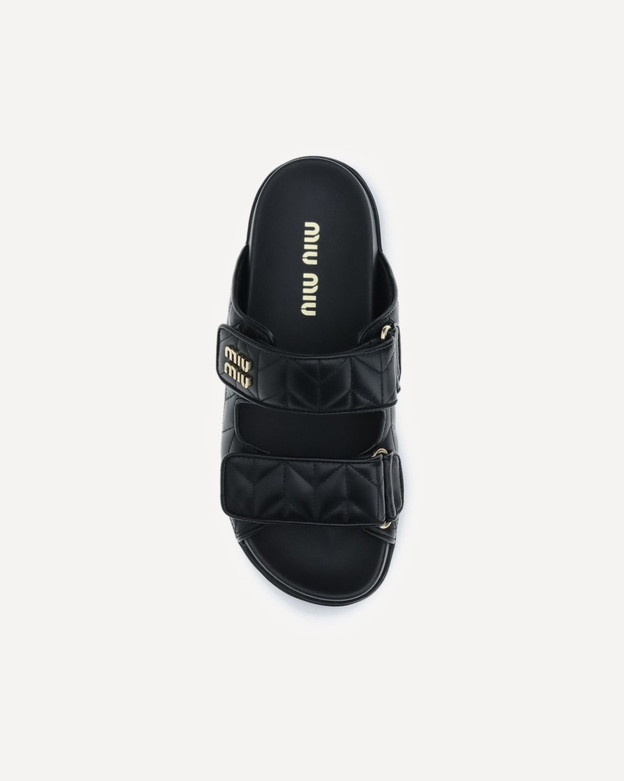 Miu Miu Nappa Leather Slippers