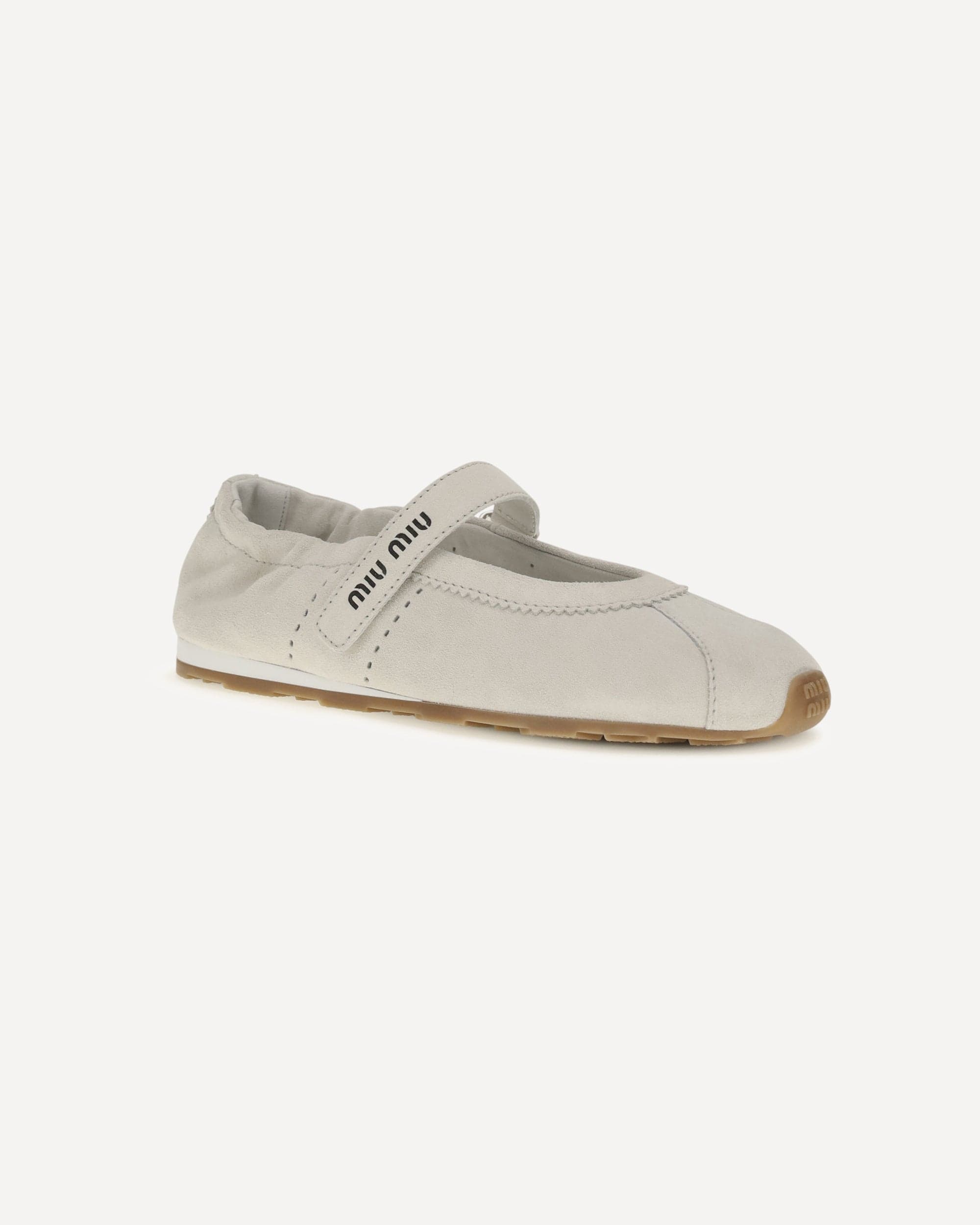 Miu Miu Miu Miu Plume Suede Ballerinas