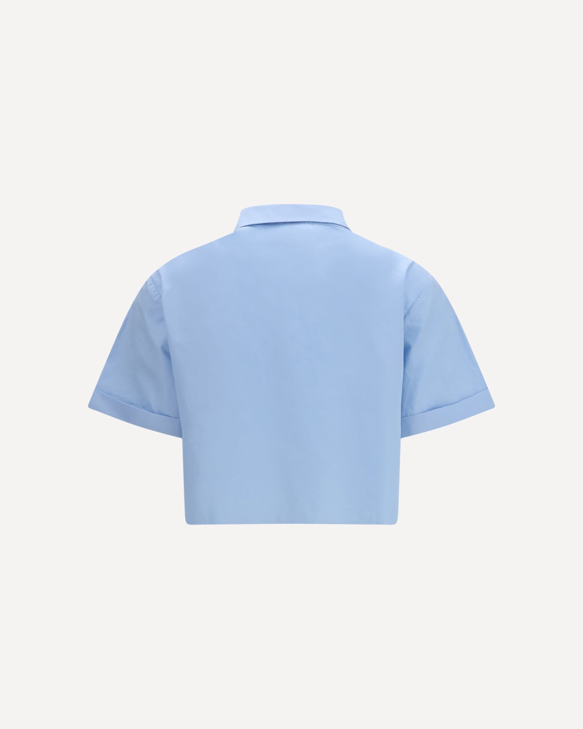 Miu Miu Miu Miu Poplin Shirt With Ruffle Details