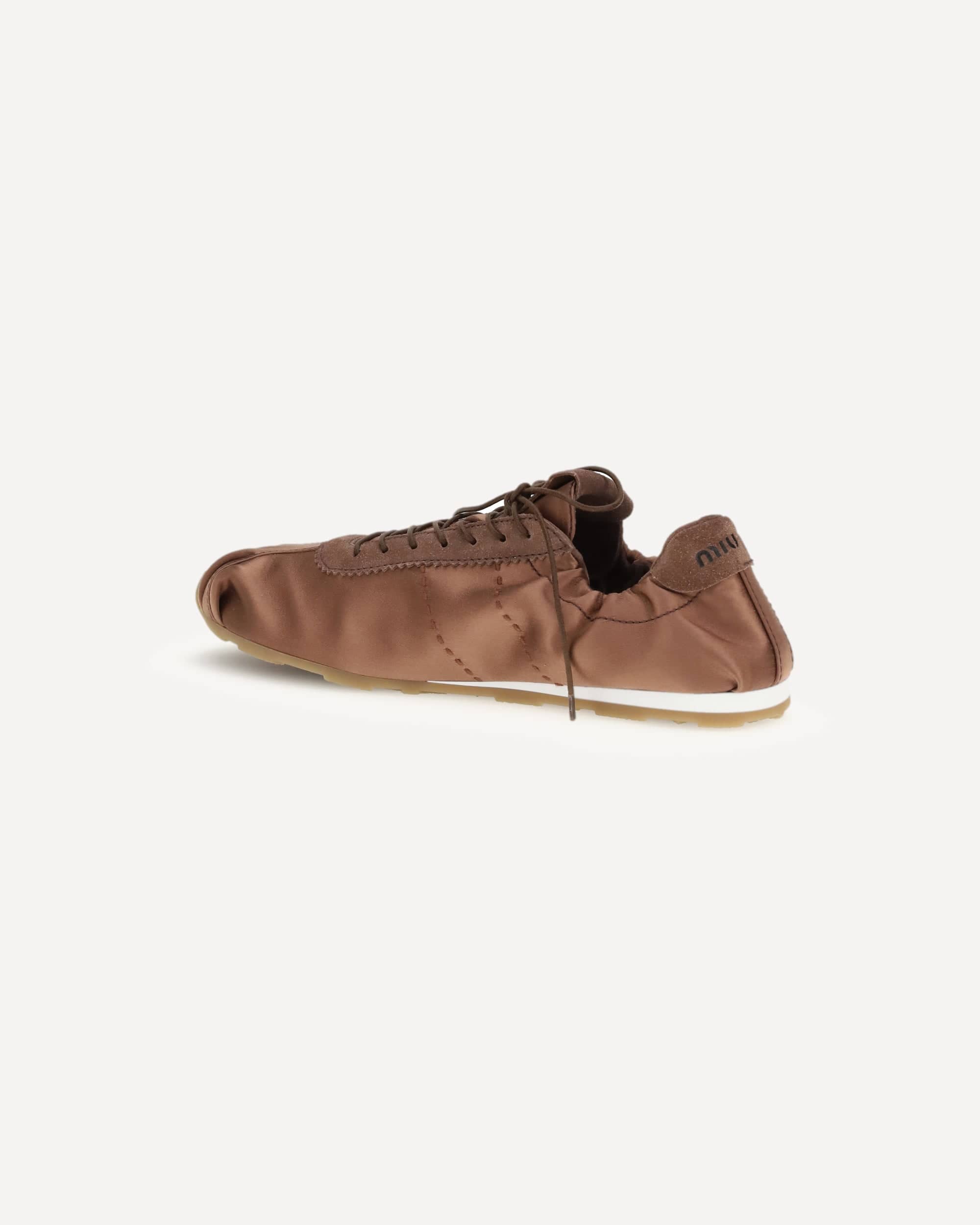 Miu Miu Satin Plume Sneakers