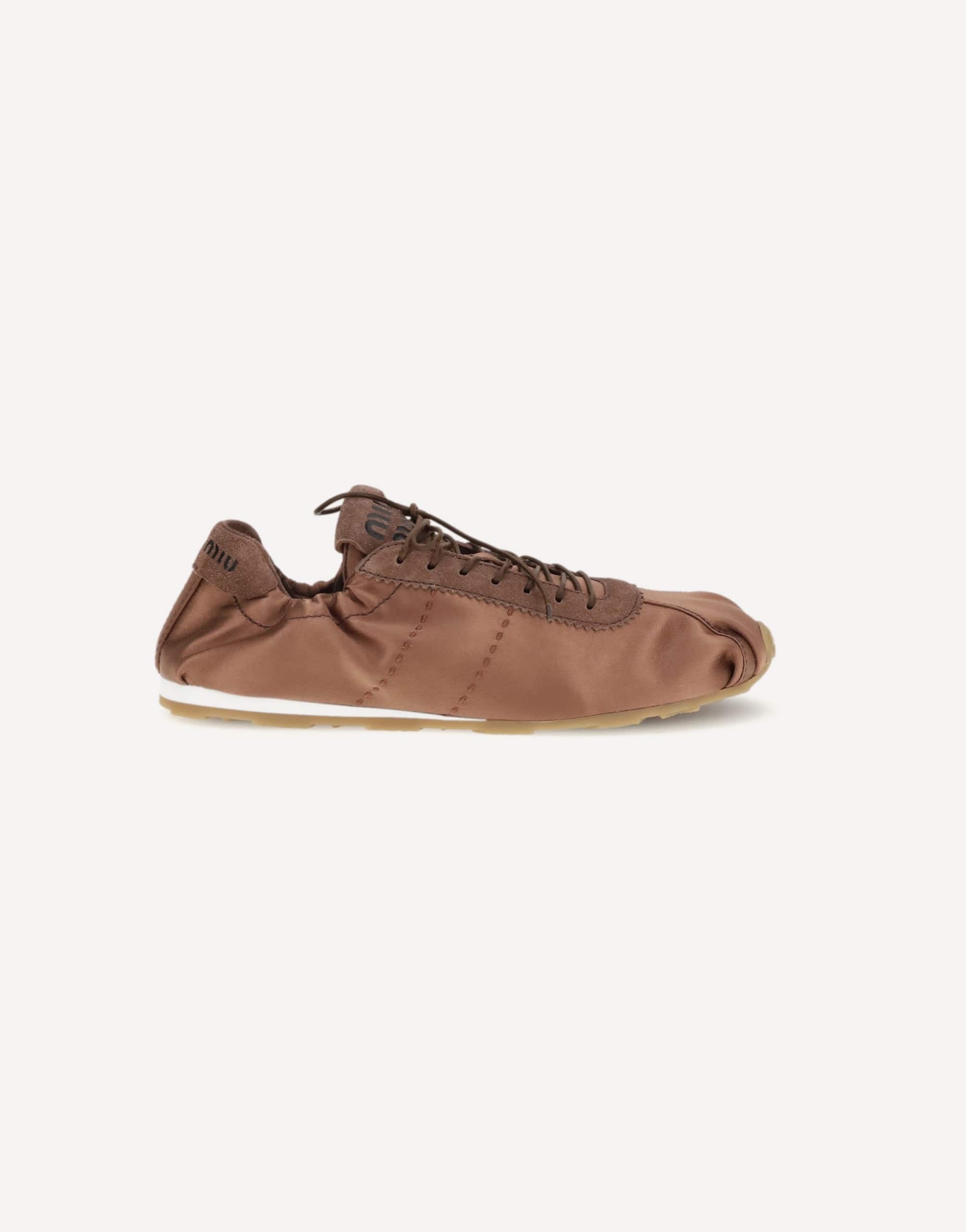 Miu Miu Satin Plume Sneakers