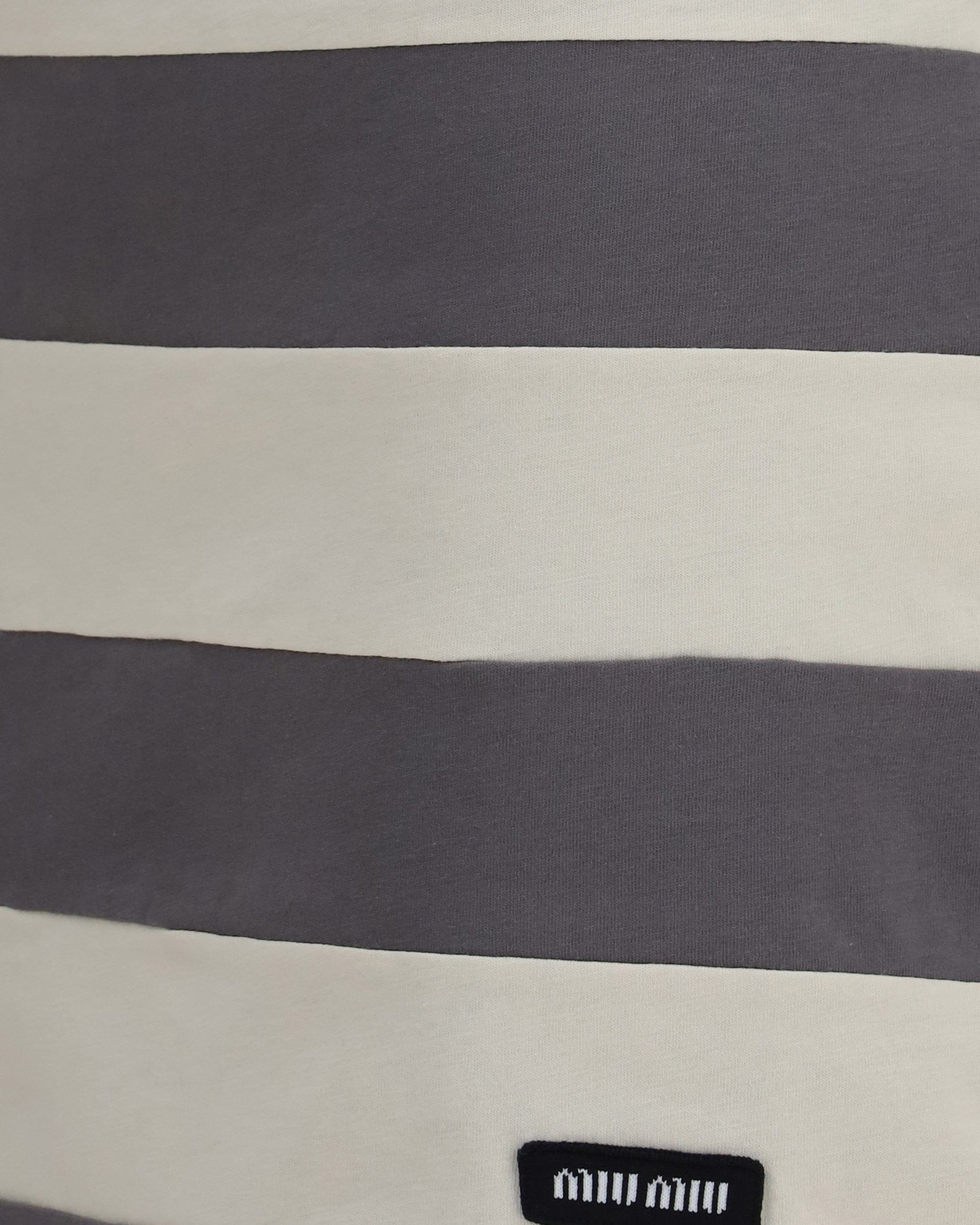 Miu Miu Miu Miu Striped Cotton Mini Skirt