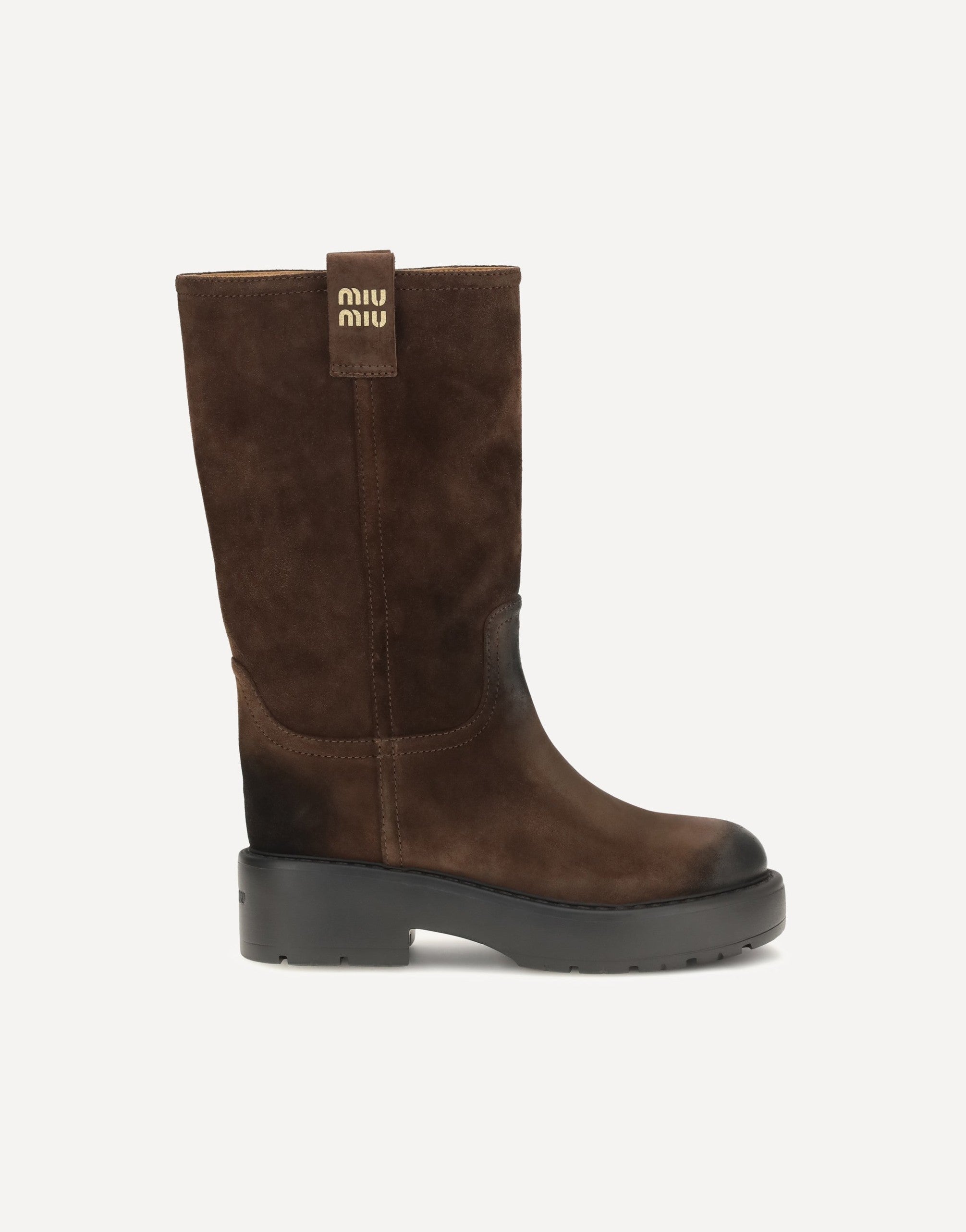 Miu Miu Suede Leather Boots
