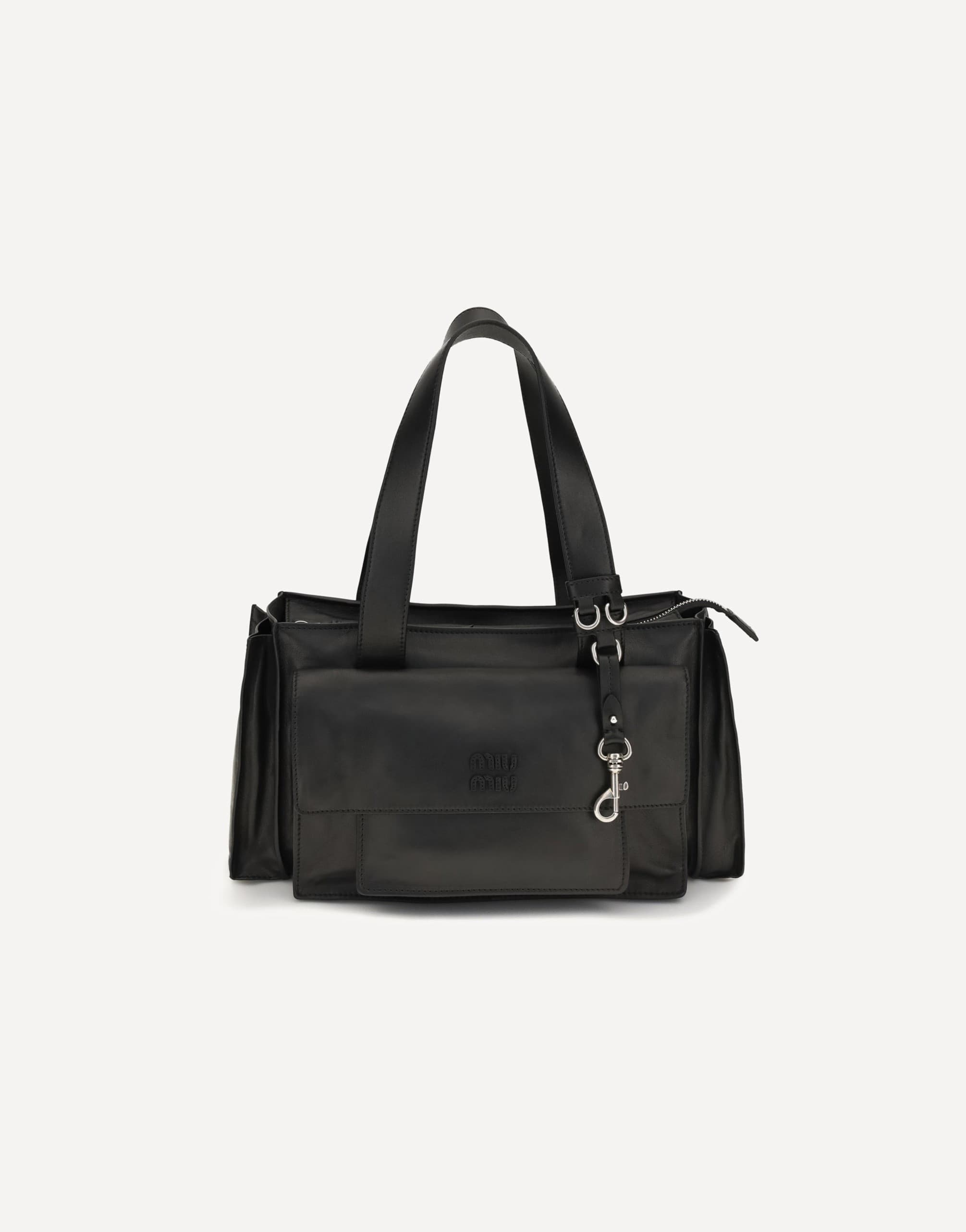 Miu Miu Miu Miu Utilitaire Leather Shoulder Bag