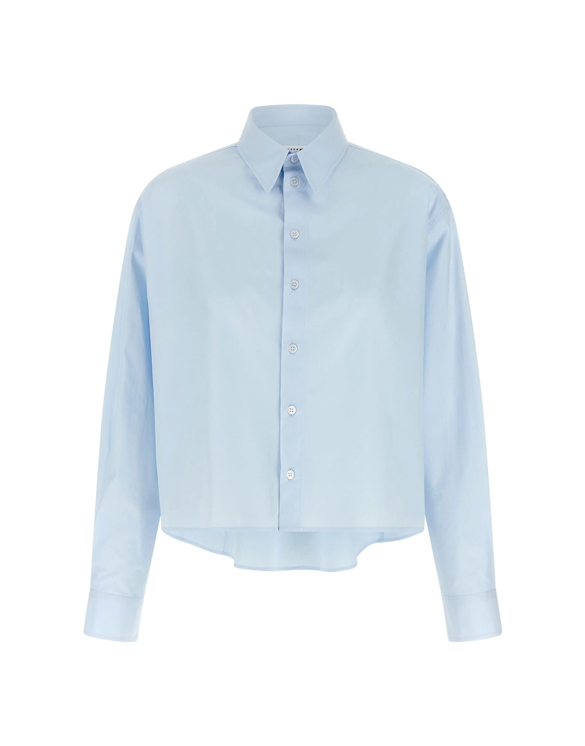 MM6 Maison Margiela MM6 Maison Margiela Asymmetric Cotton Poplin Shirt