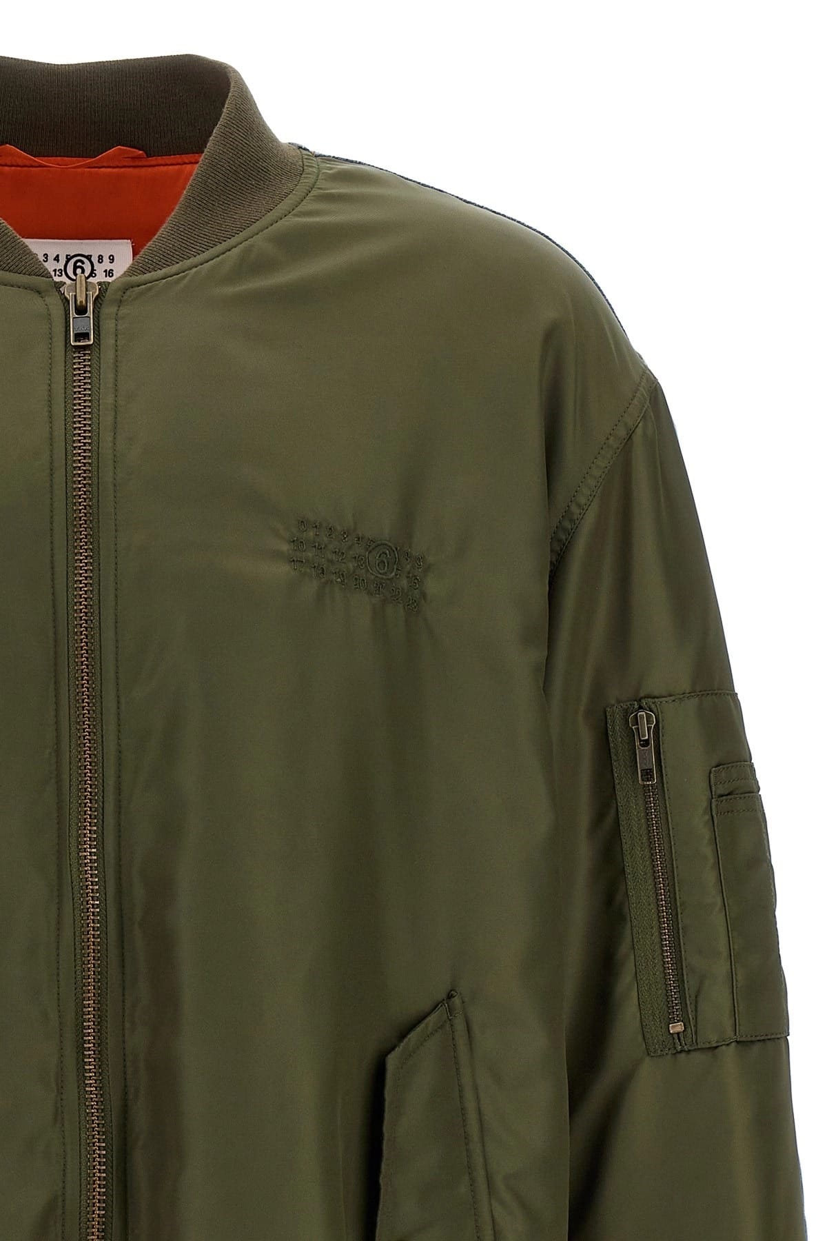 MM6 Maison Margiela MM6 Maison Margiela Bimaterial Bomber Jacket